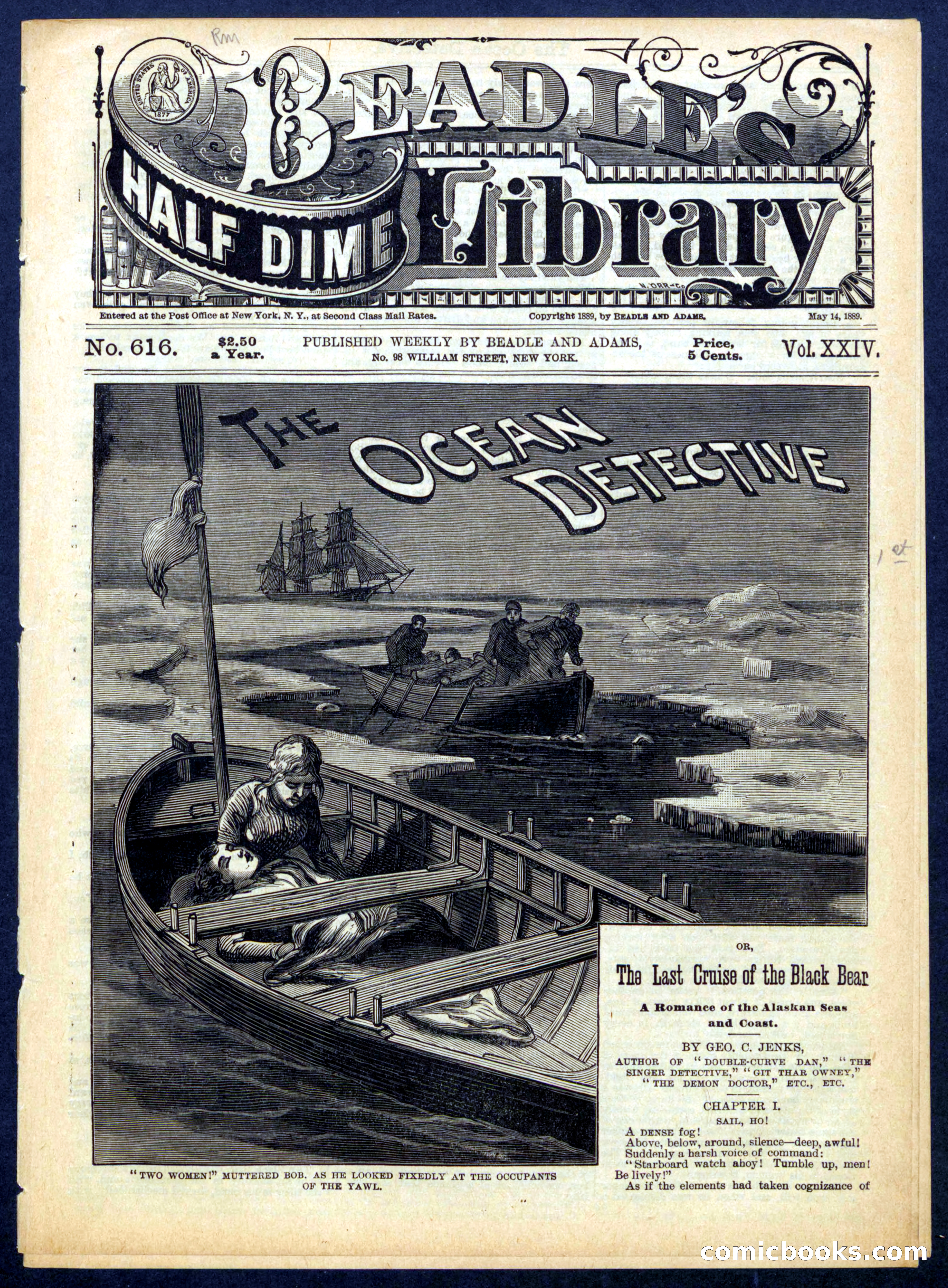 Beadle's Half Dime Library No. 616 — page 1 of 16