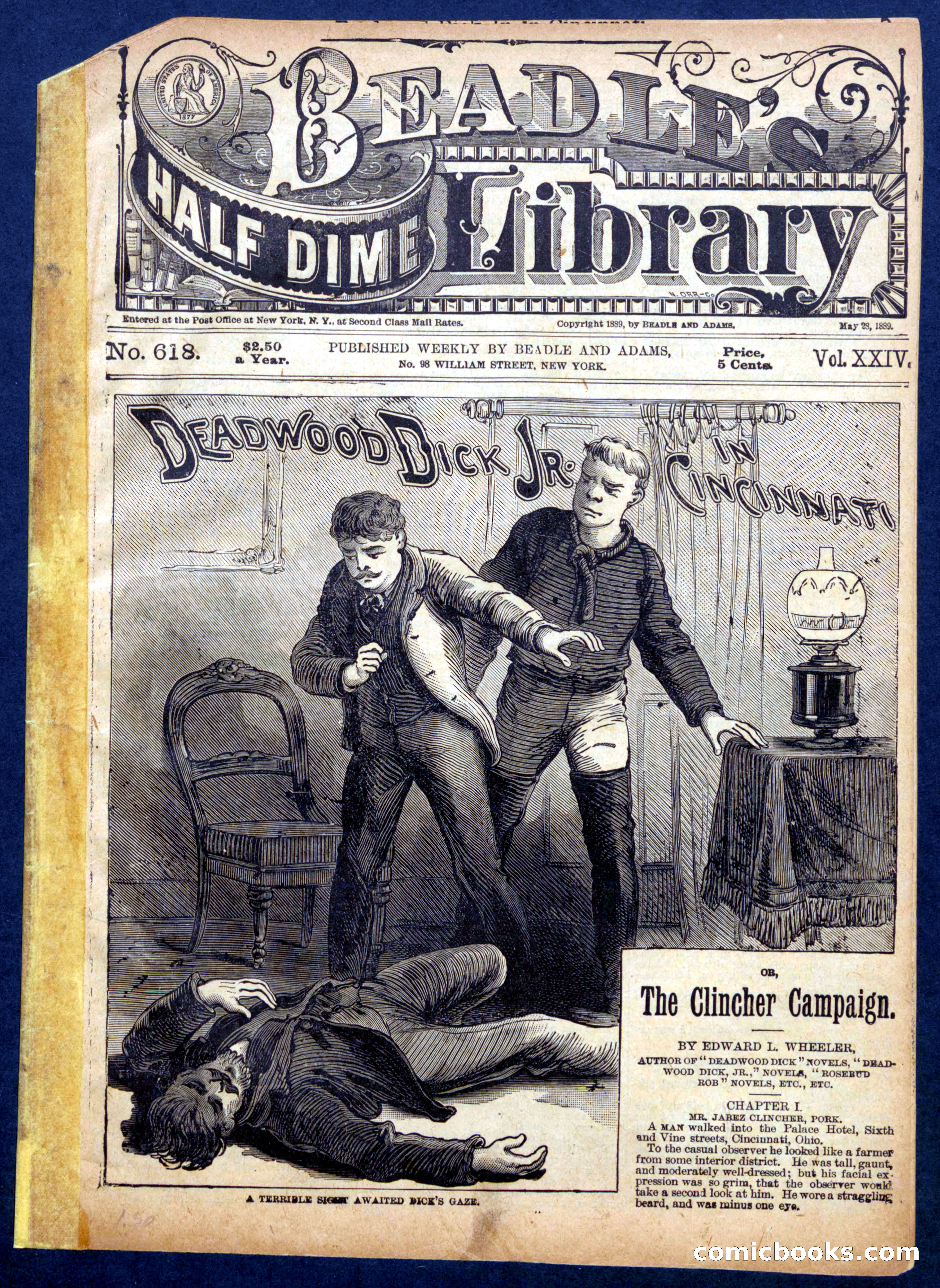 Beadle's Half Dime Library No. 618 — page 1 of 16