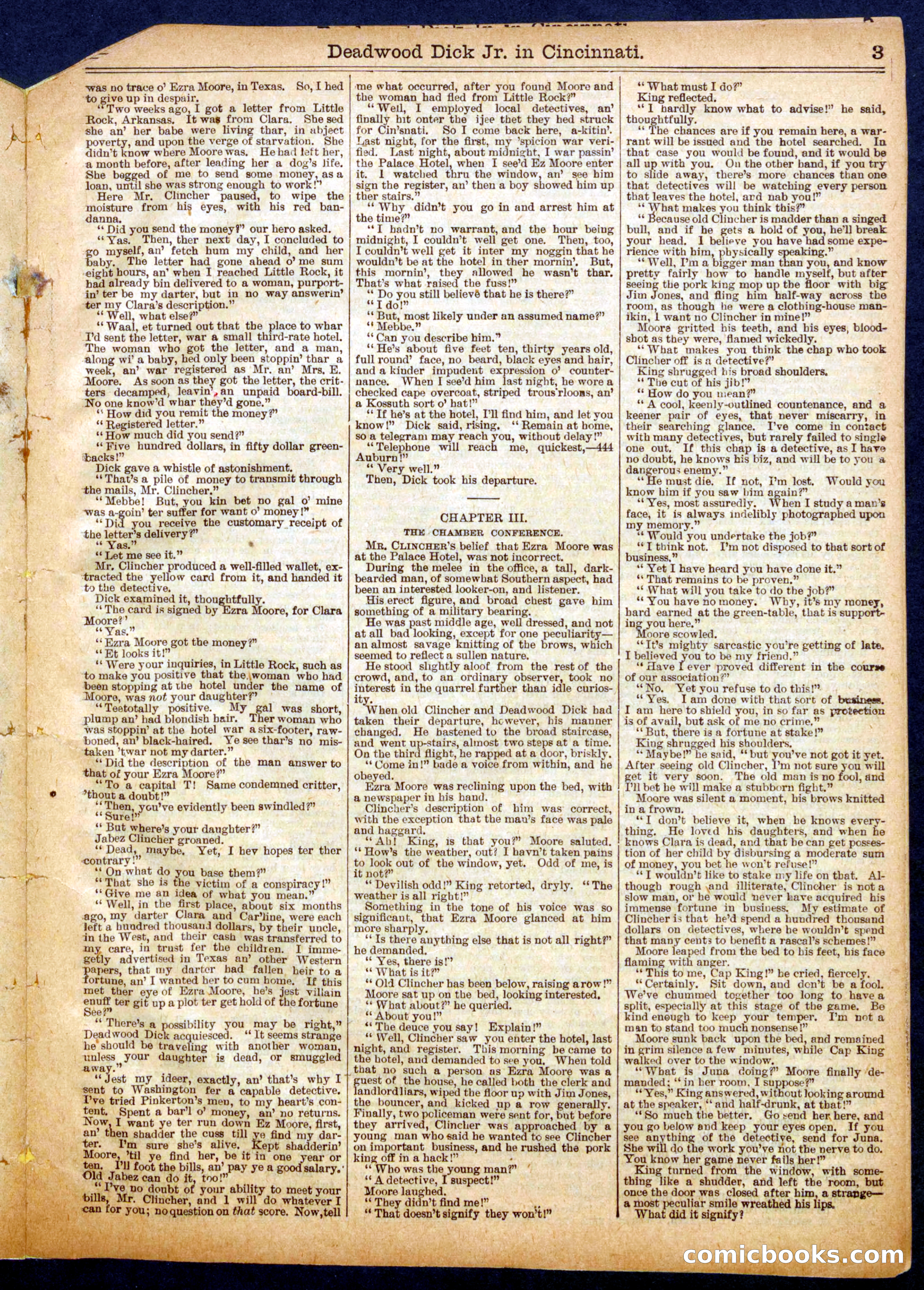 Beadle's Half Dime Library No. 618 — page 3 of 16