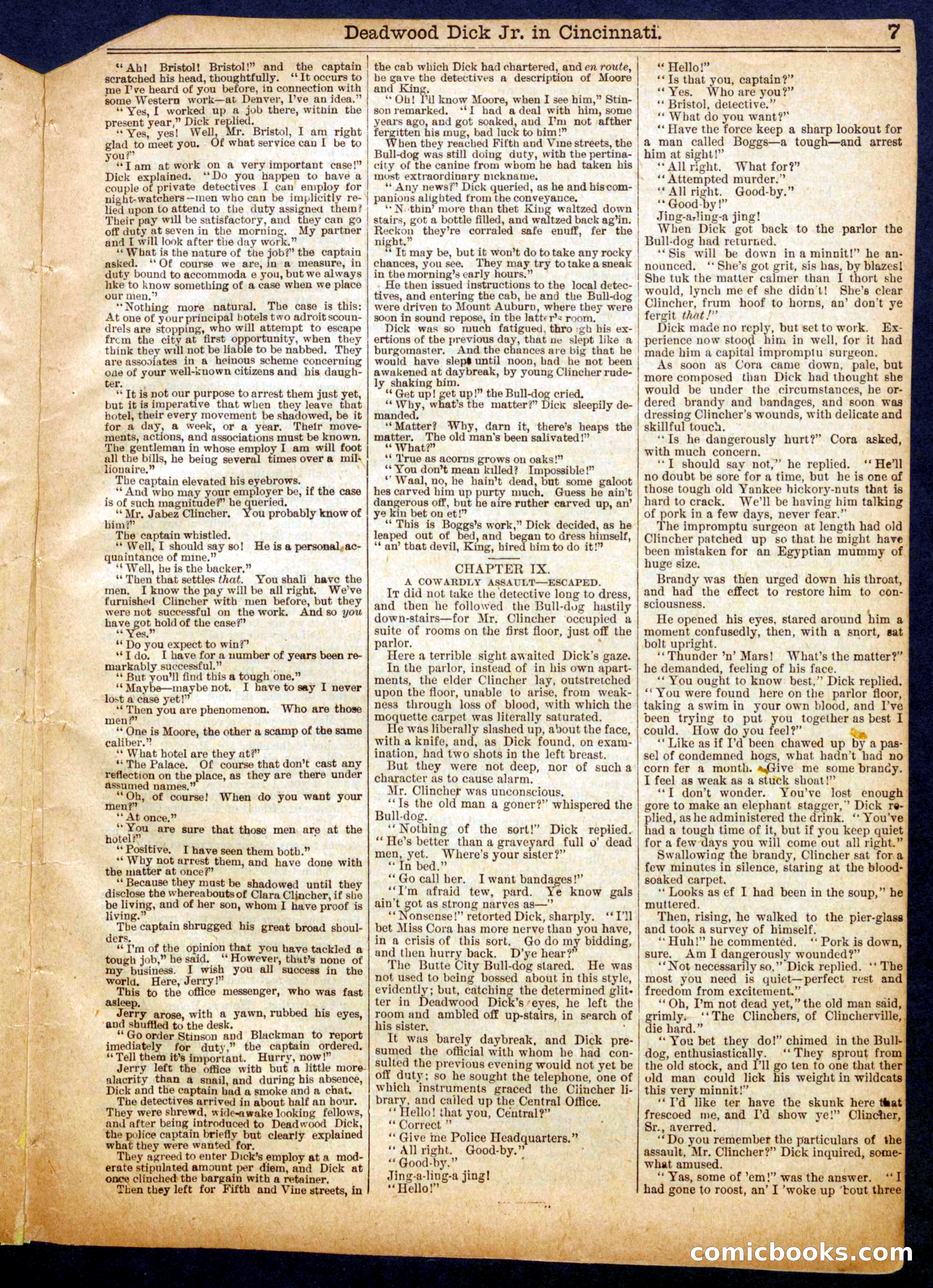 Beadle's Half Dime Library No. 618 — page 7 of 16