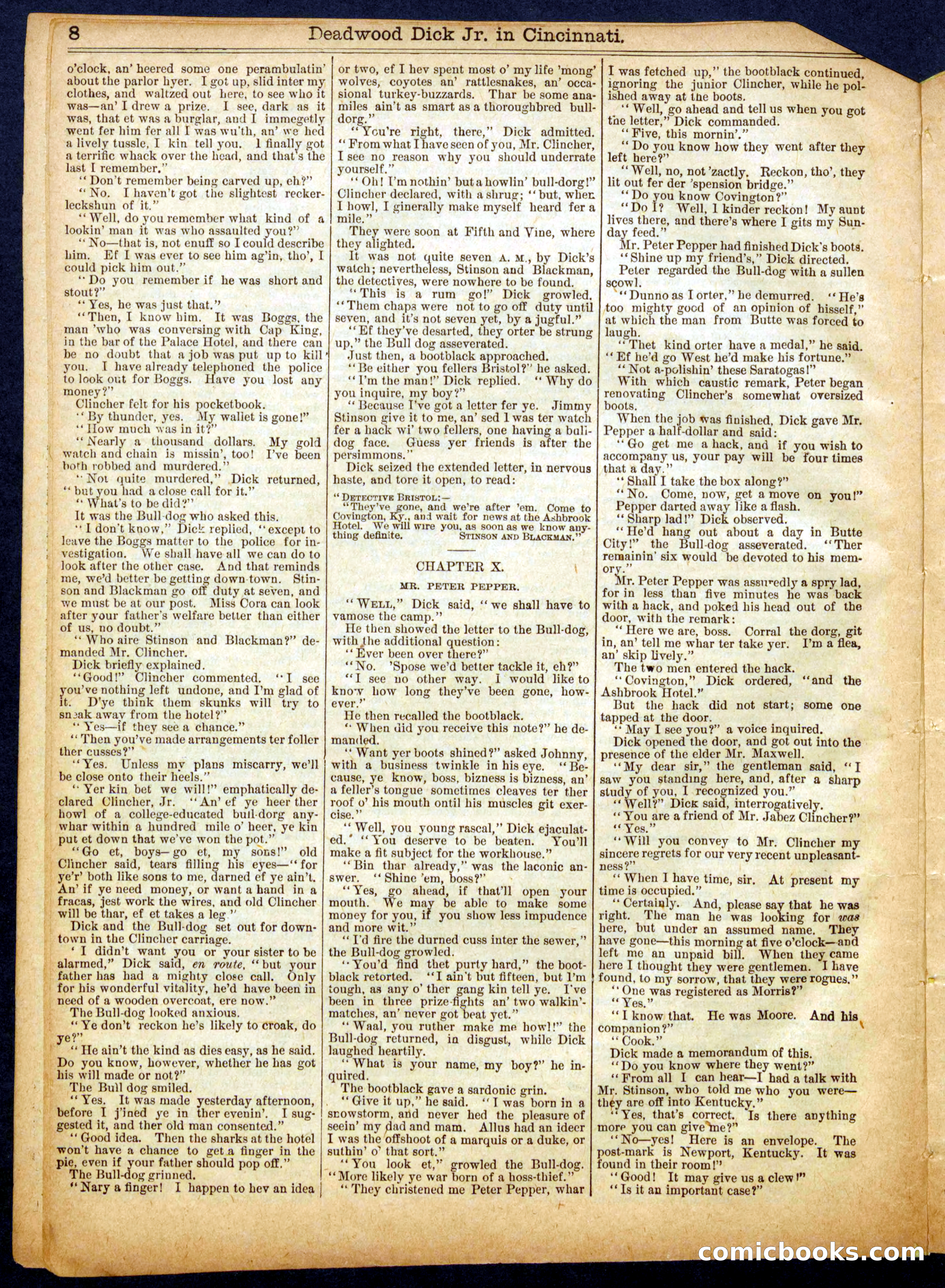 Beadle's Half Dime Library No. 618 — page 8 of 16