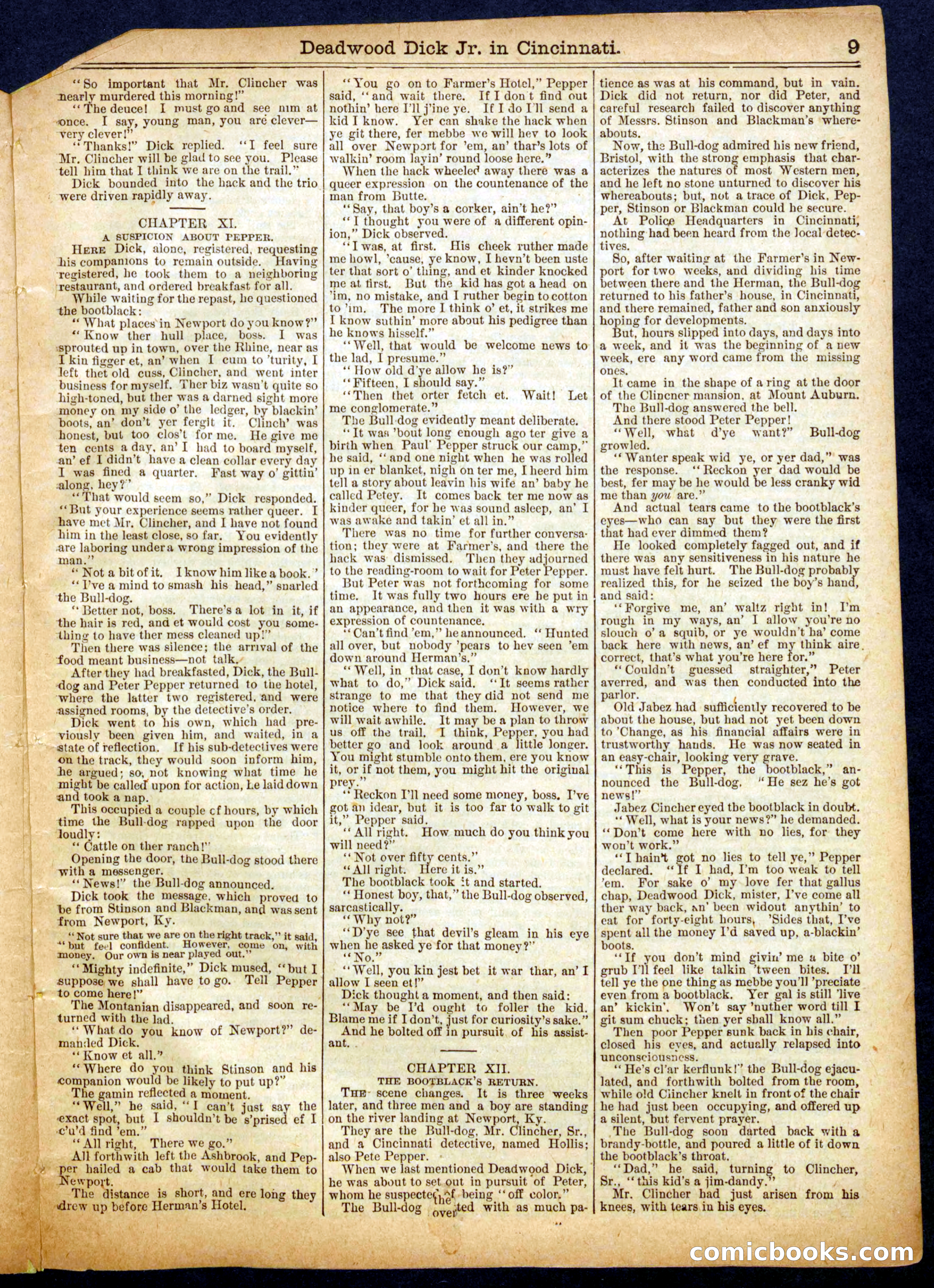 Beadle's Half Dime Library No. 618 — page 9 of 16
