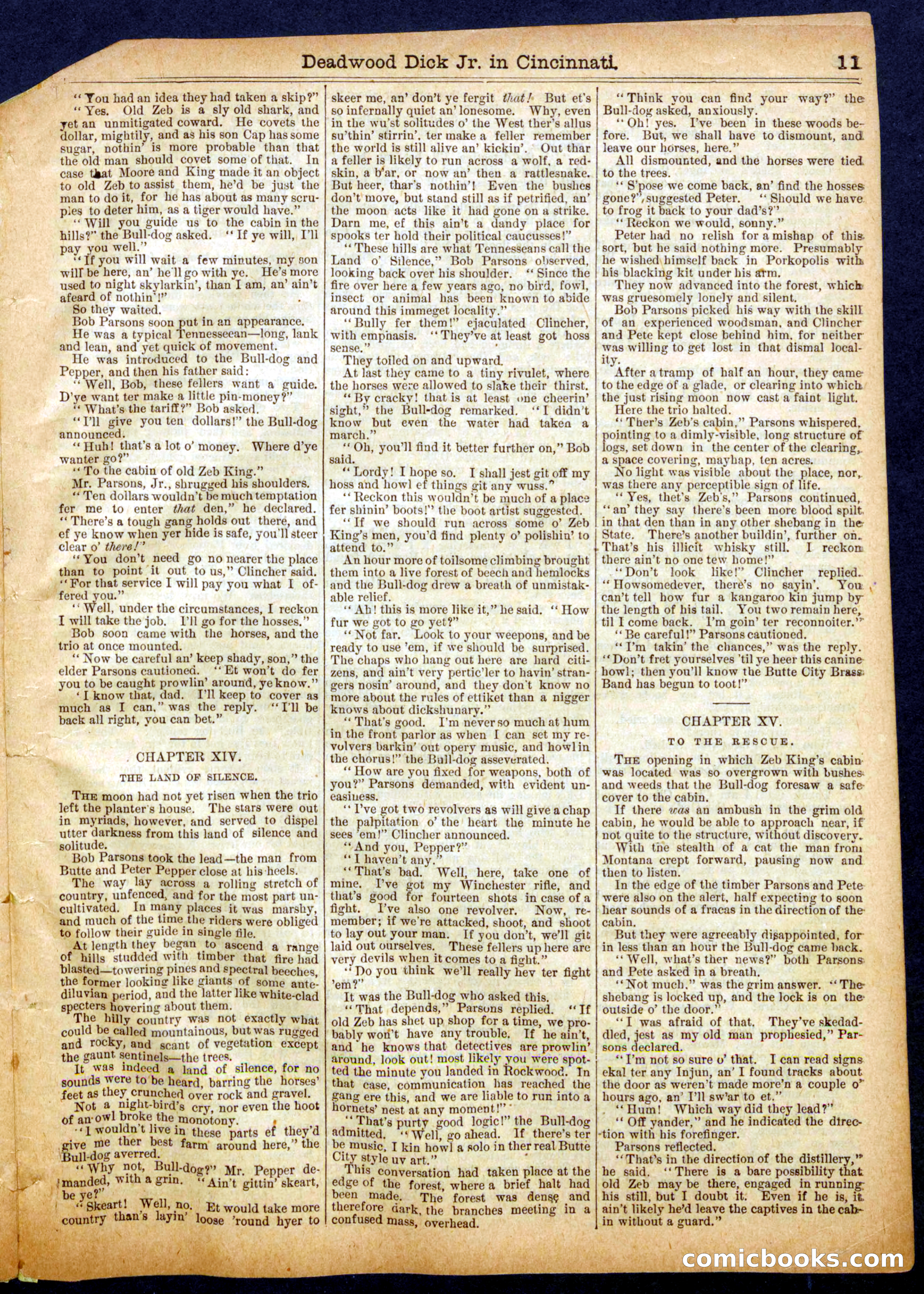 Beadle's Half Dime Library No. 618 — page 11 of 16