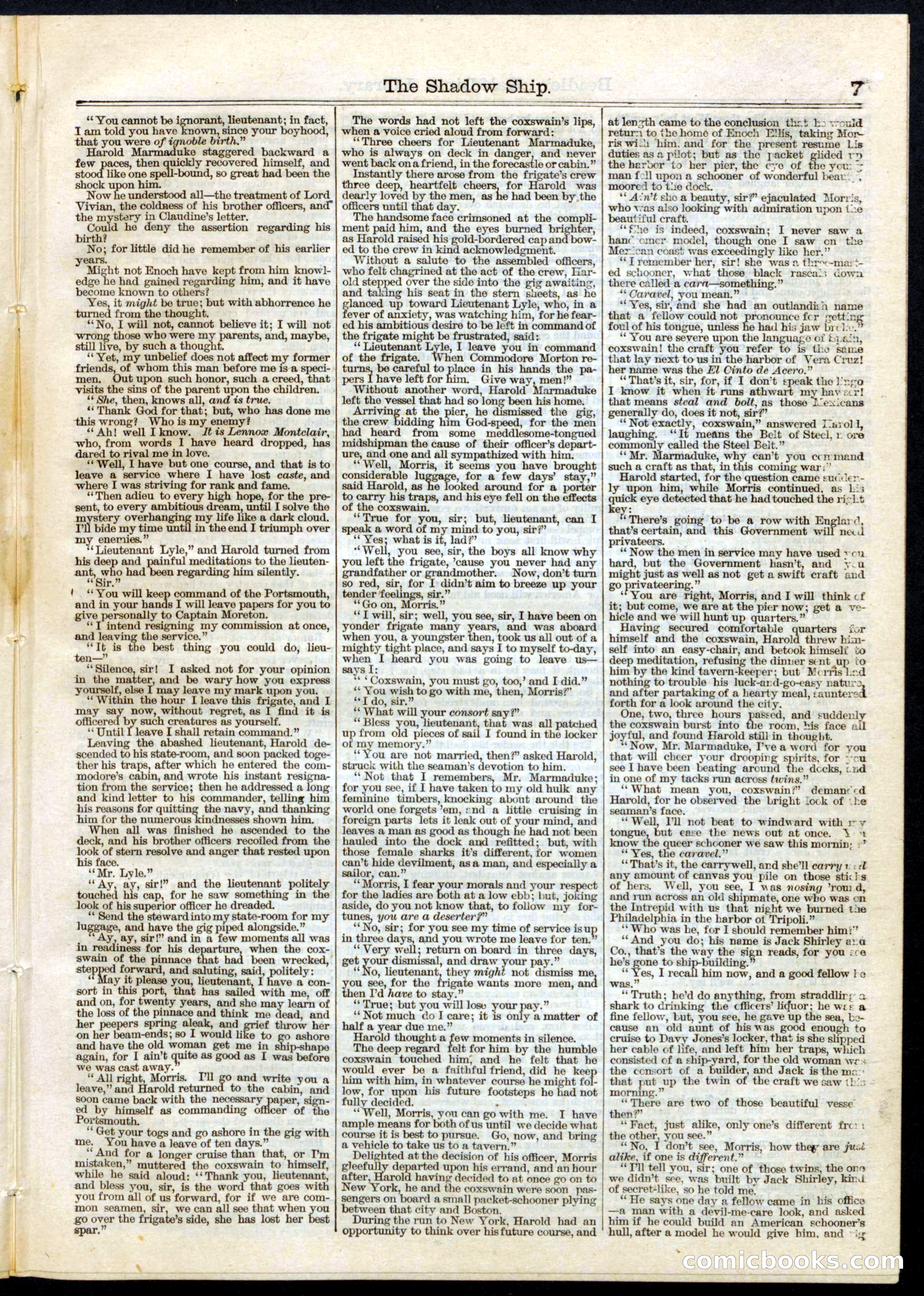 Beadle's Half Dime Library, No. 62 — page 7 of 16