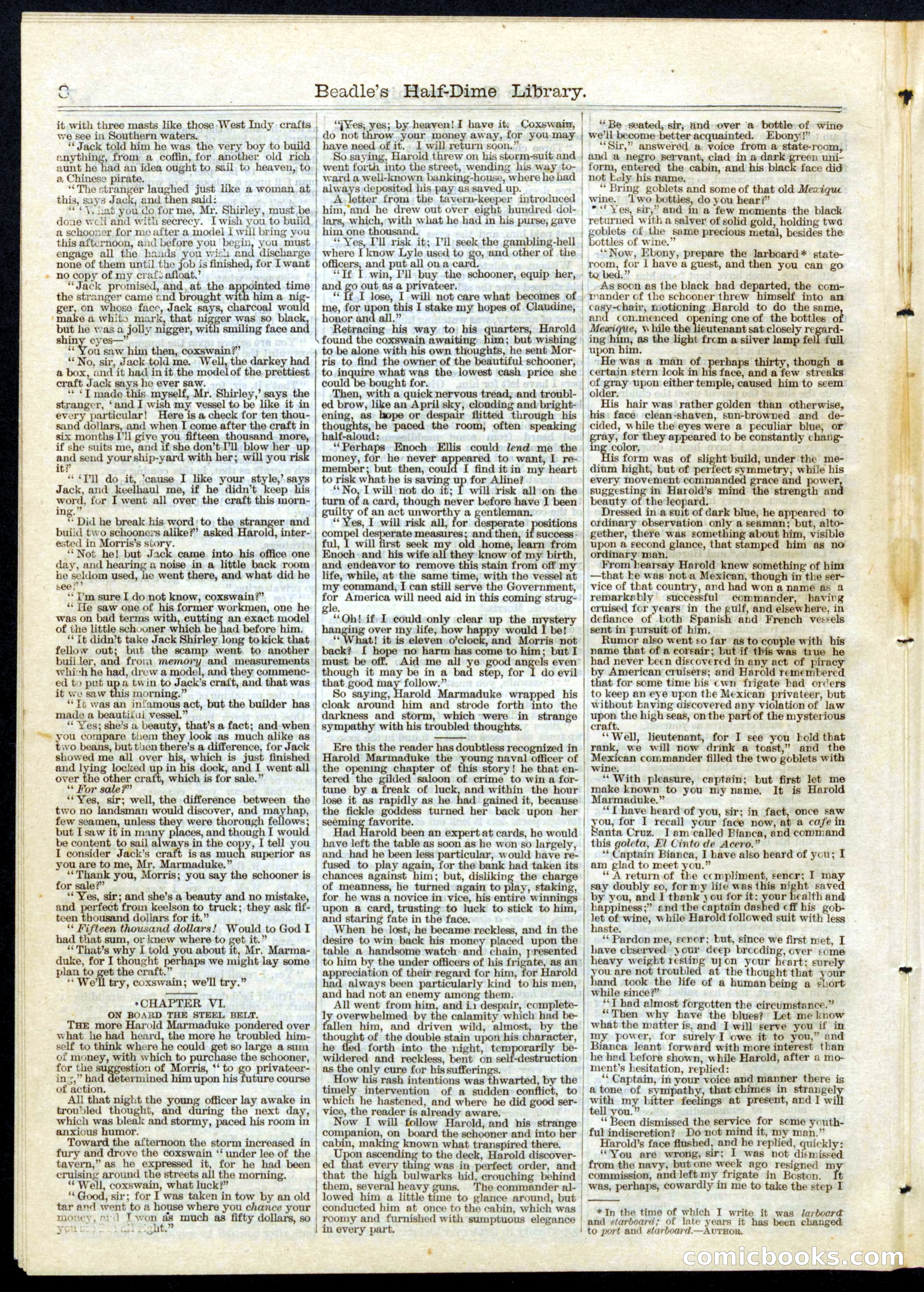 Beadle's Half Dime Library, No. 62 — page 8 of 16