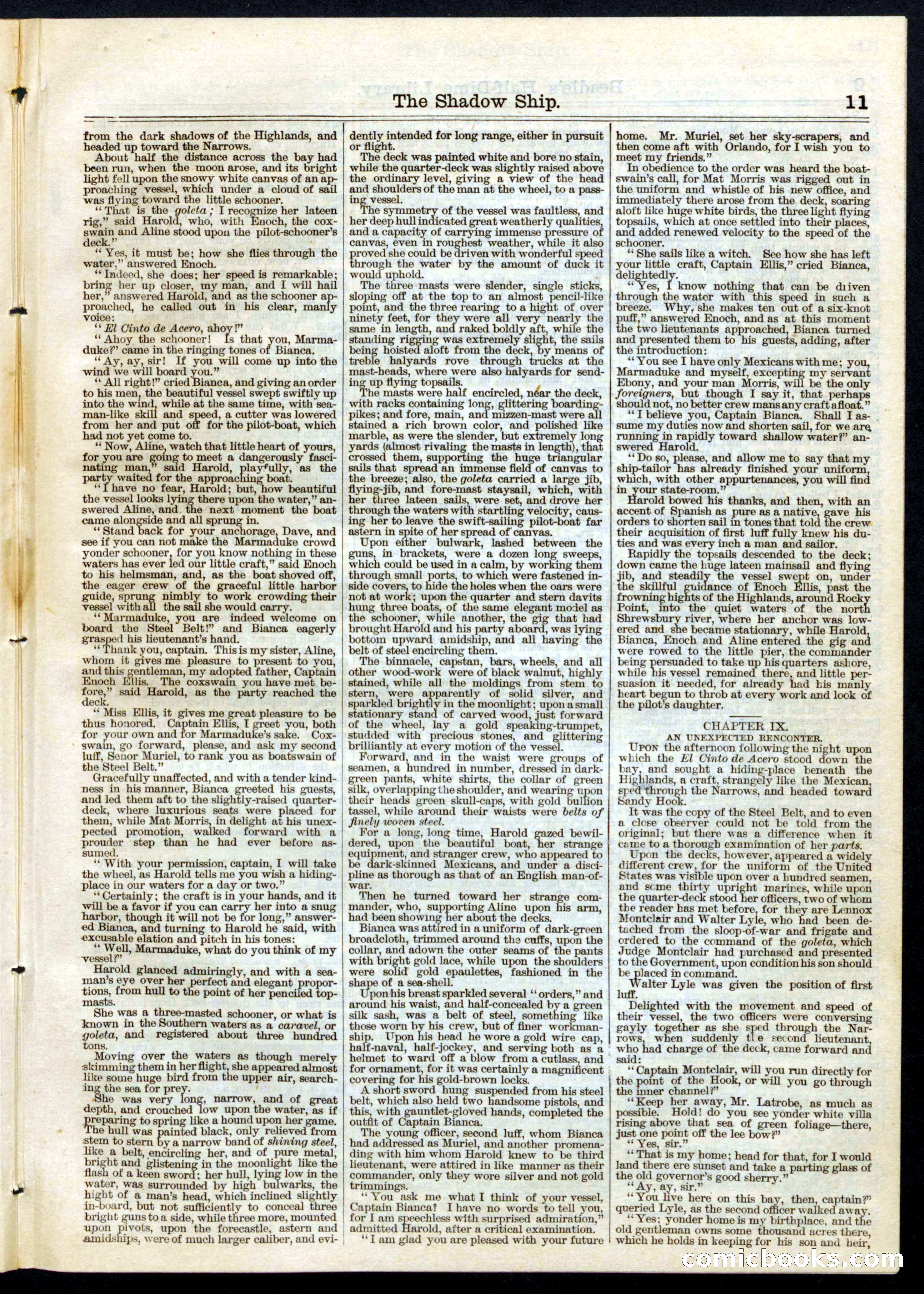 Beadle's Half Dime Library, No. 62 — page 11 of 16
