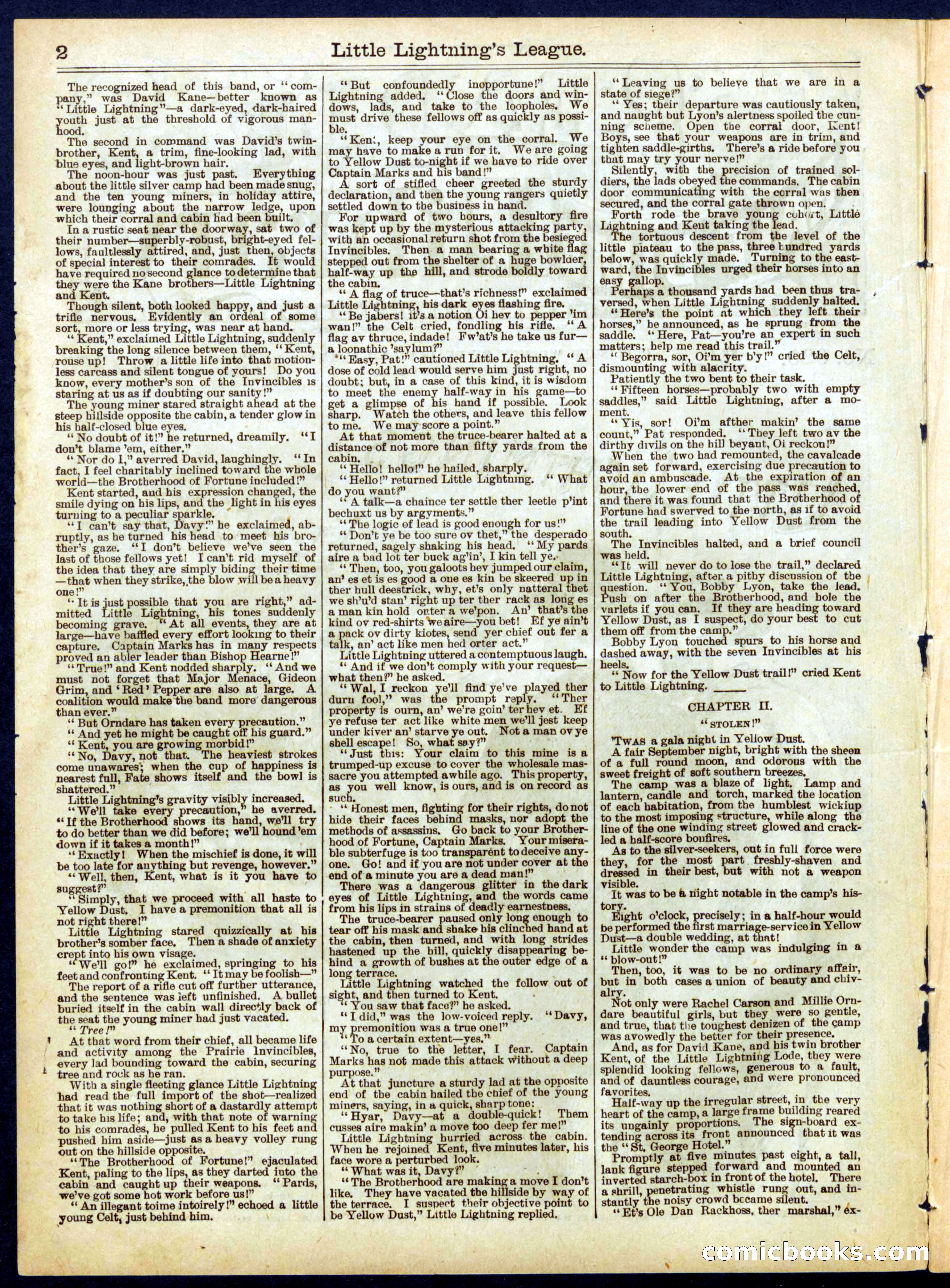 Beadle's Half Dime Library, No. 620 — page 2 of 16