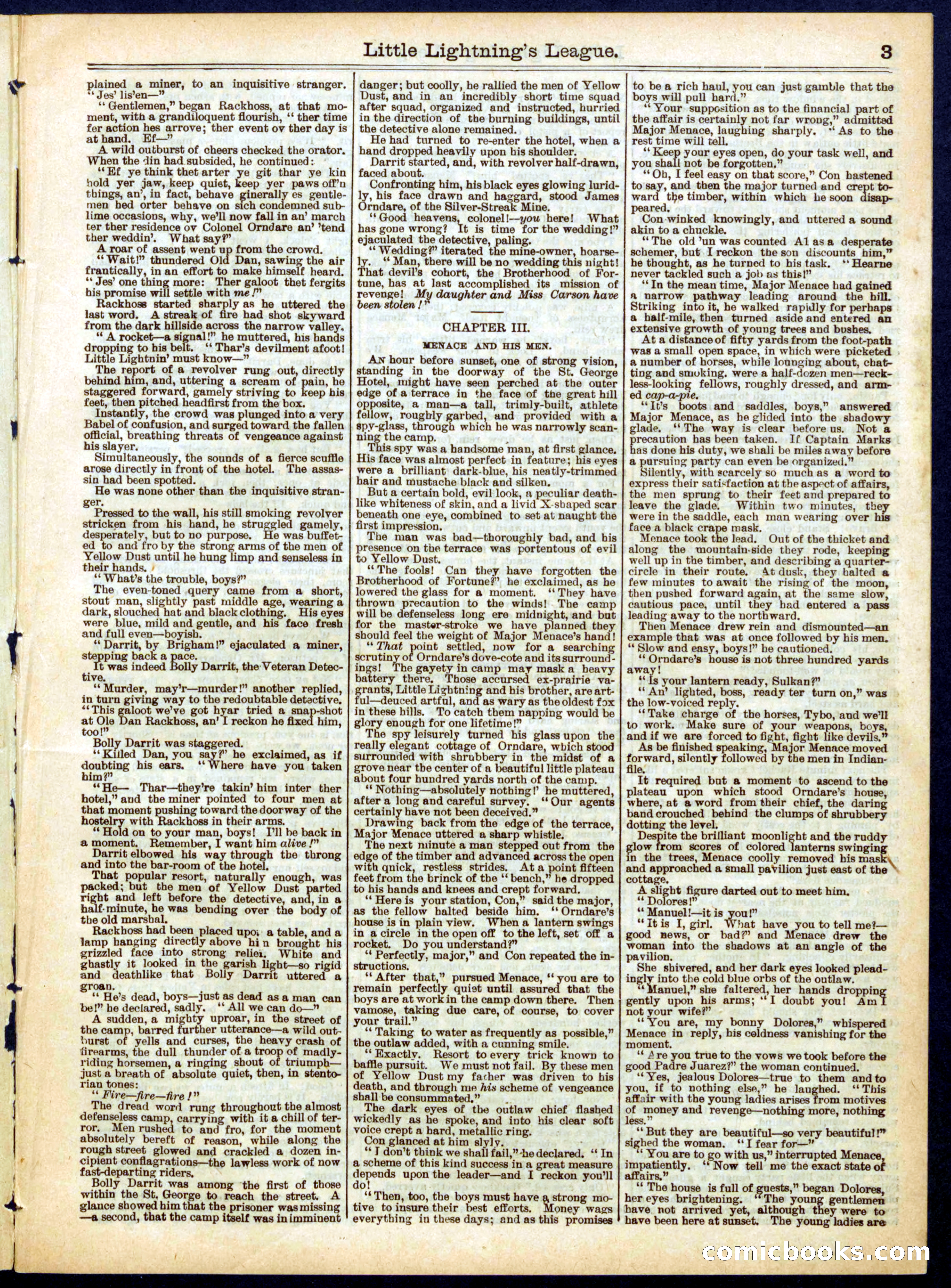 Beadle's Half Dime Library, No. 620 — page 3 of 16