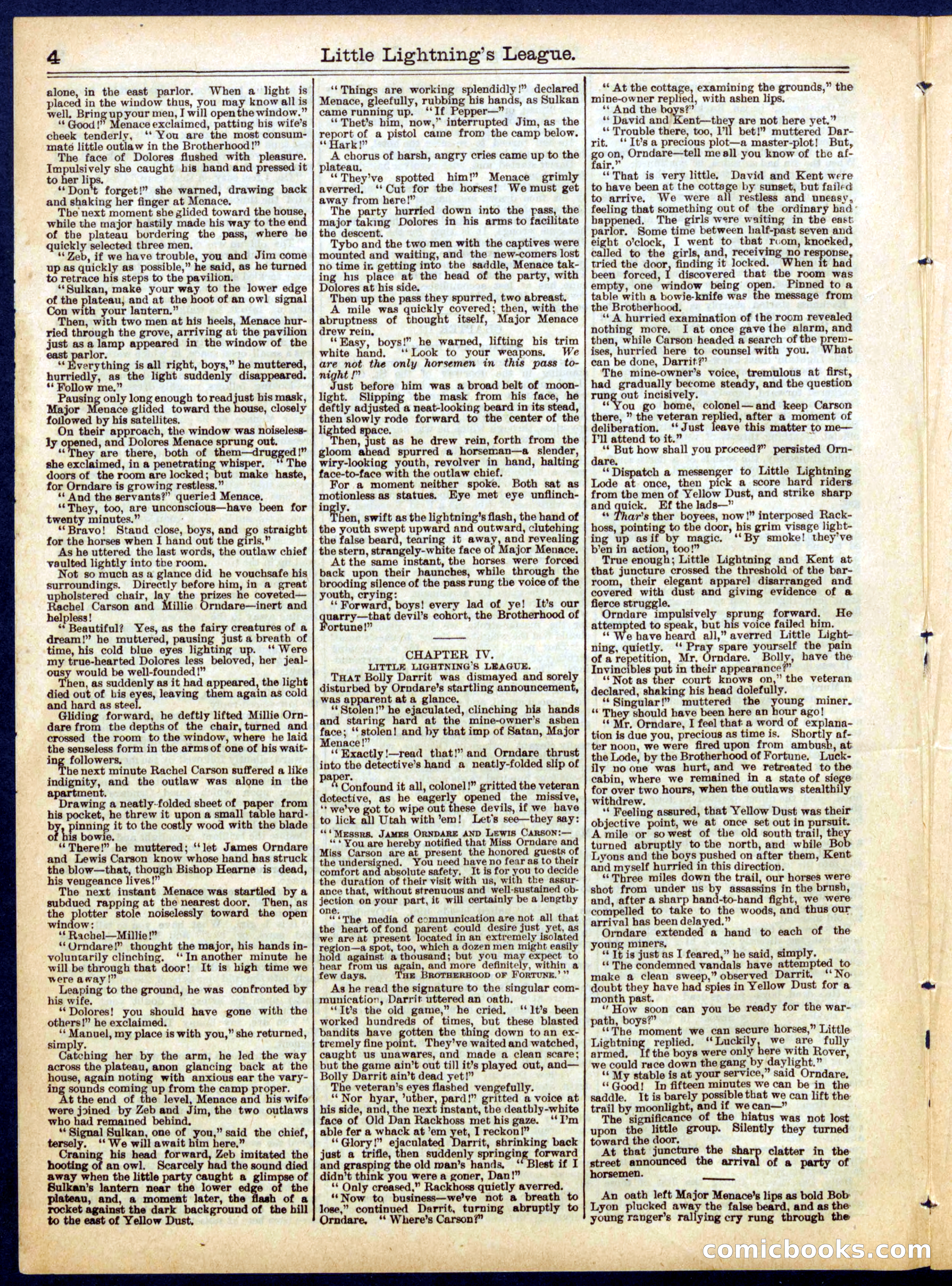 Beadle's Half Dime Library, No. 620 — page 4 of 16