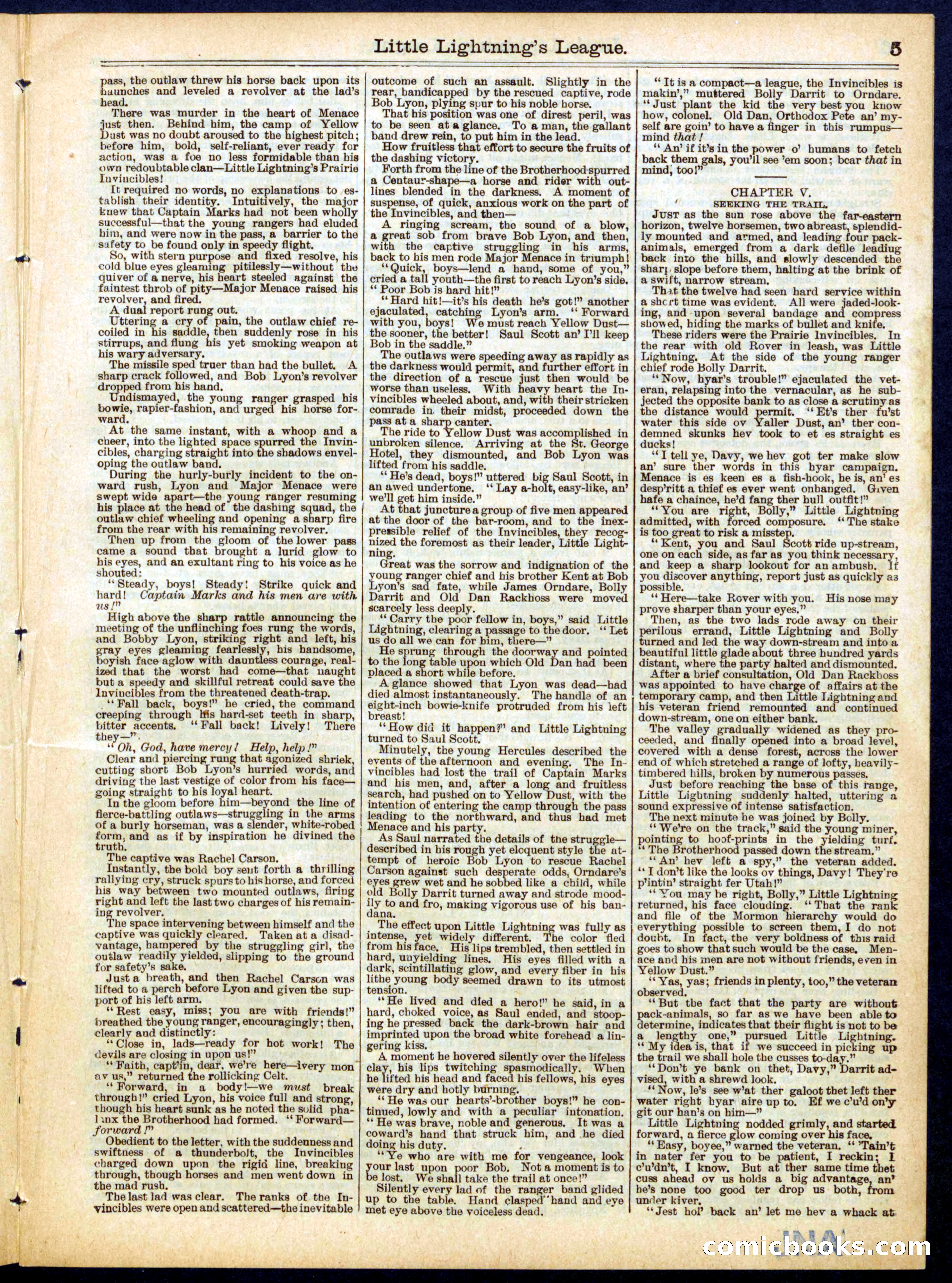 Beadle's Half Dime Library, No. 620 — page 5 of 16