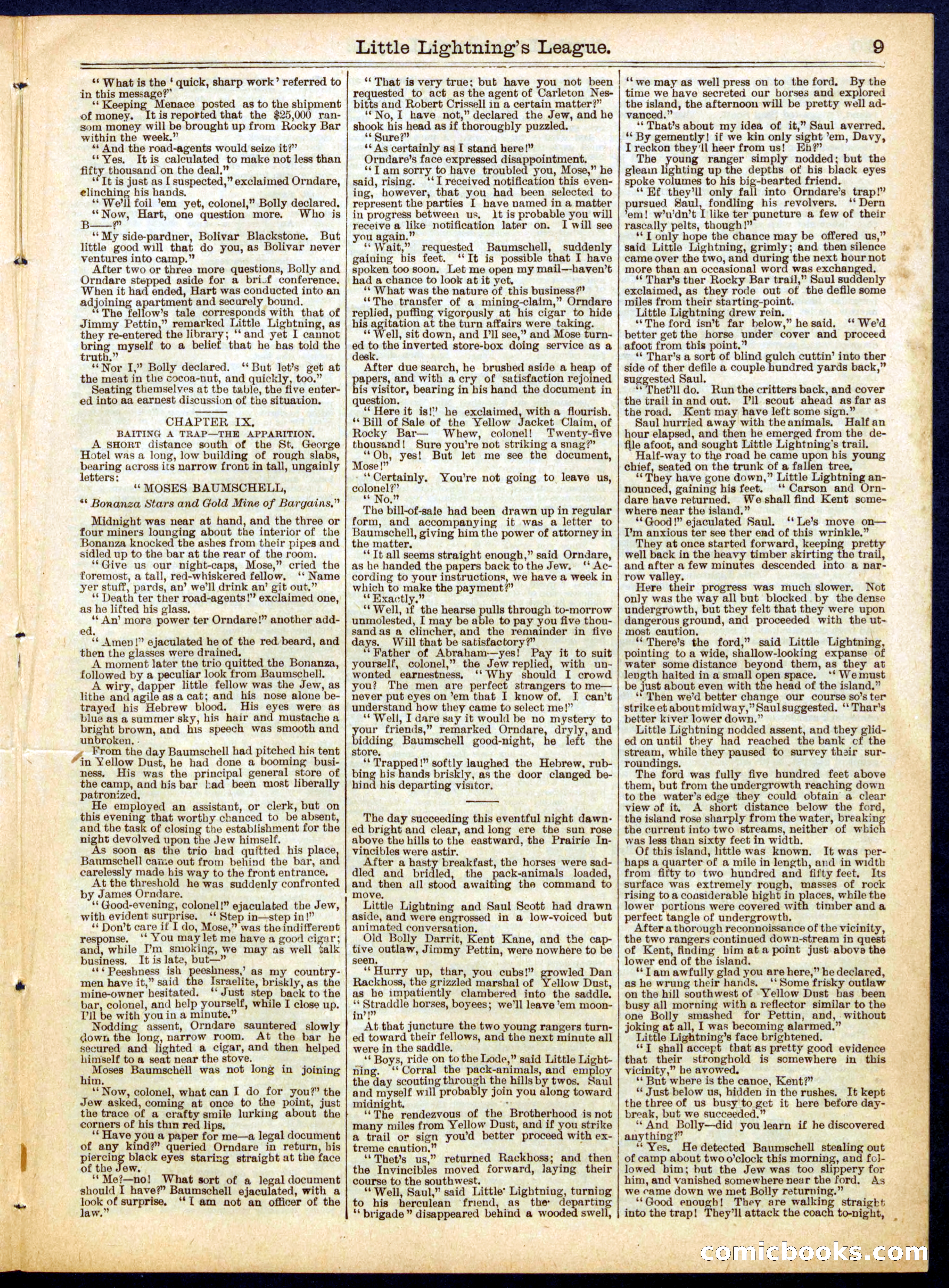 Beadle's Half Dime Library, No. 620 — page 9 of 16