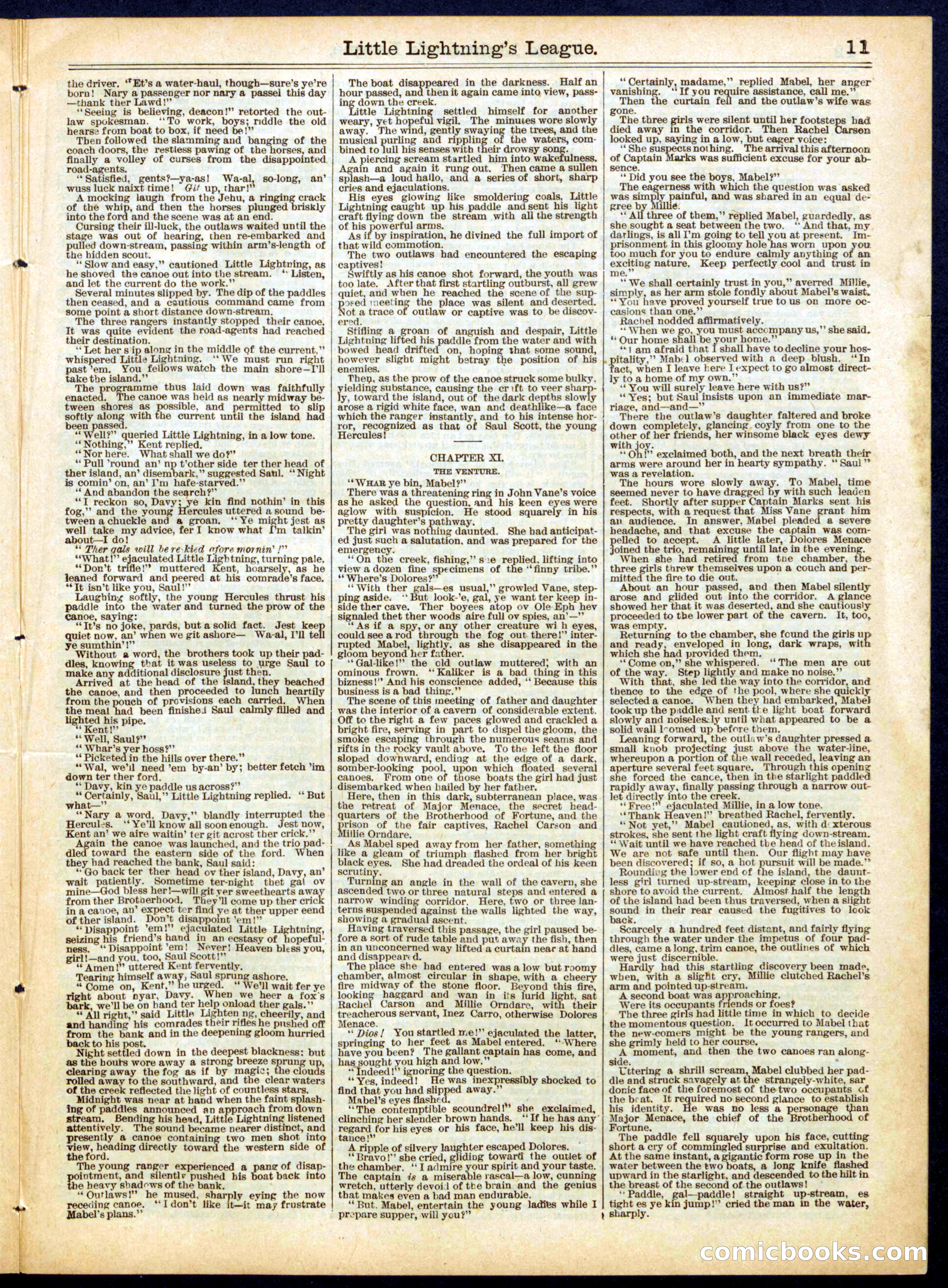Beadle's Half Dime Library, No. 620 — page 11 of 16