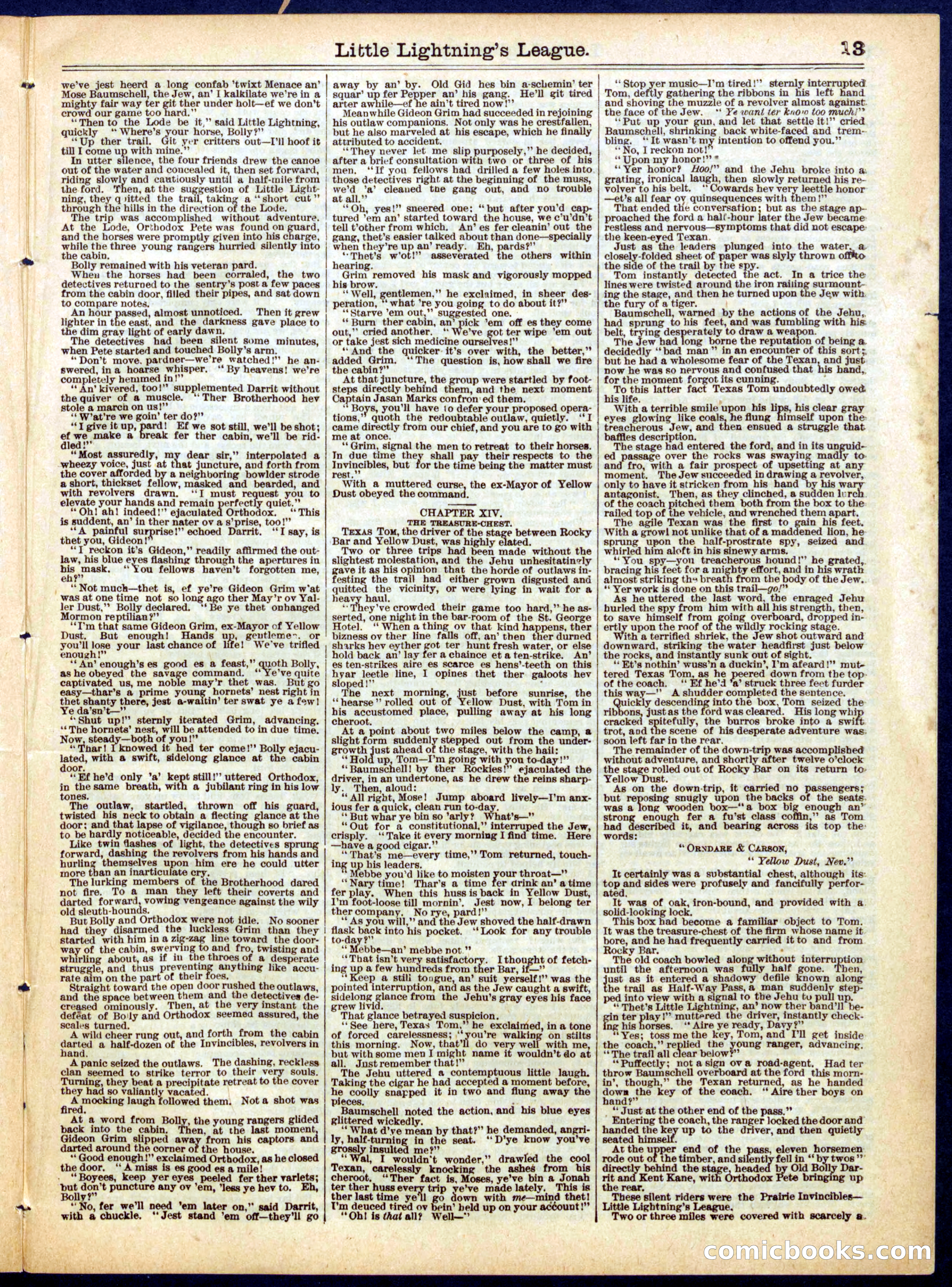 Beadle's Half Dime Library, No. 620 — page 13 of 16
