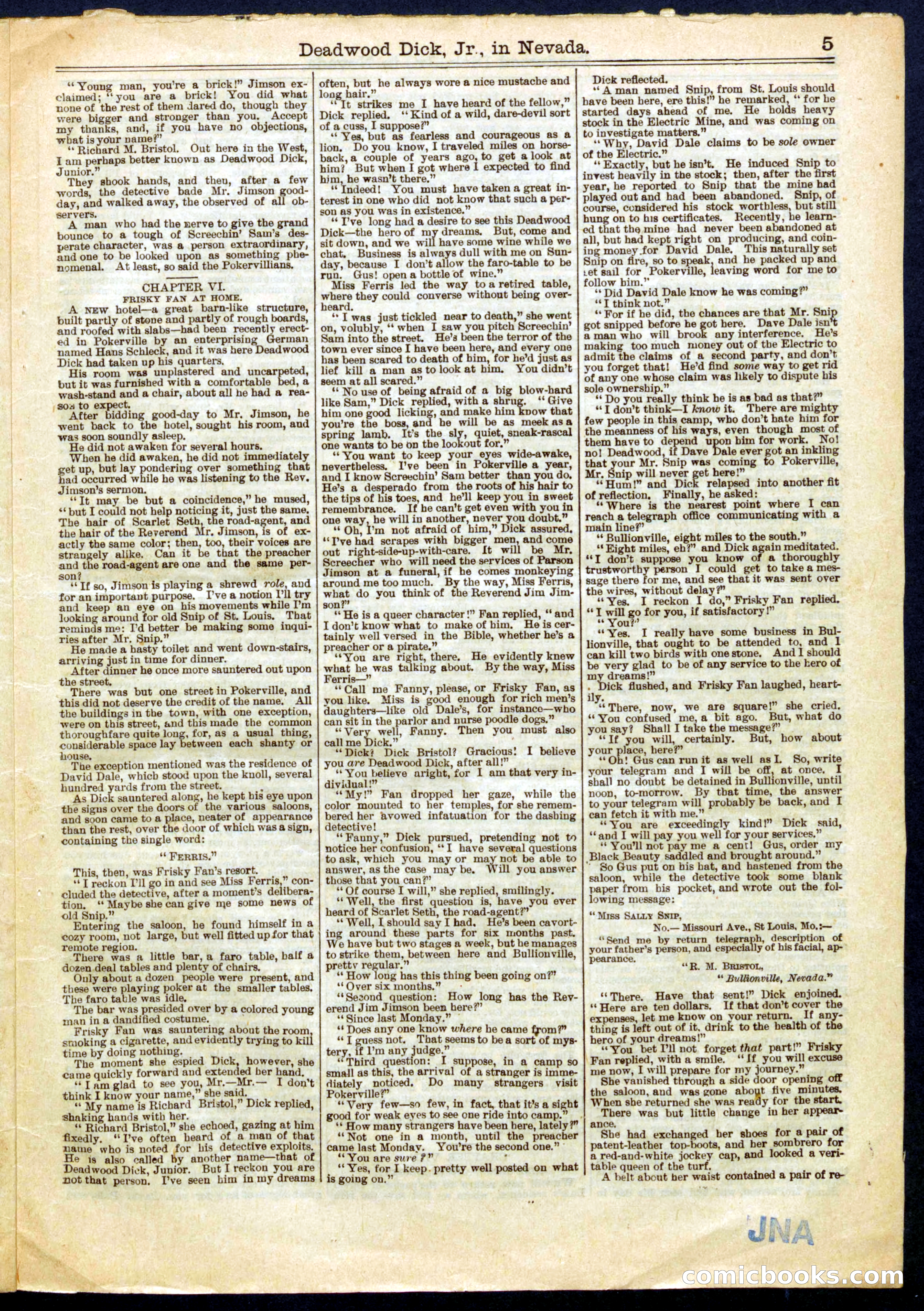 Beadle's Half Dime Library No. 624 — page 5 of 16