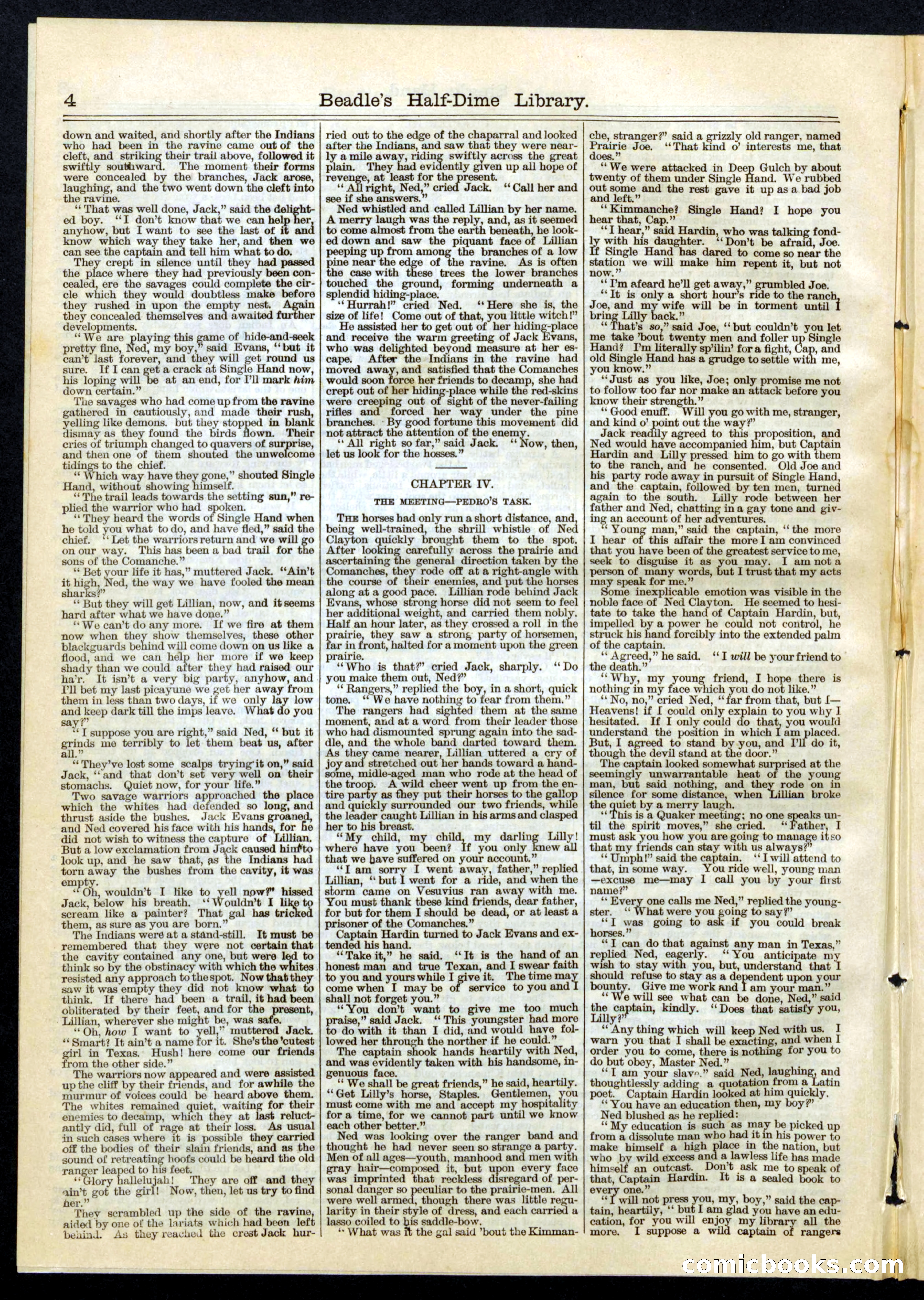 Beadle's Half Dime Library, No. 66 — page 4 of 16
