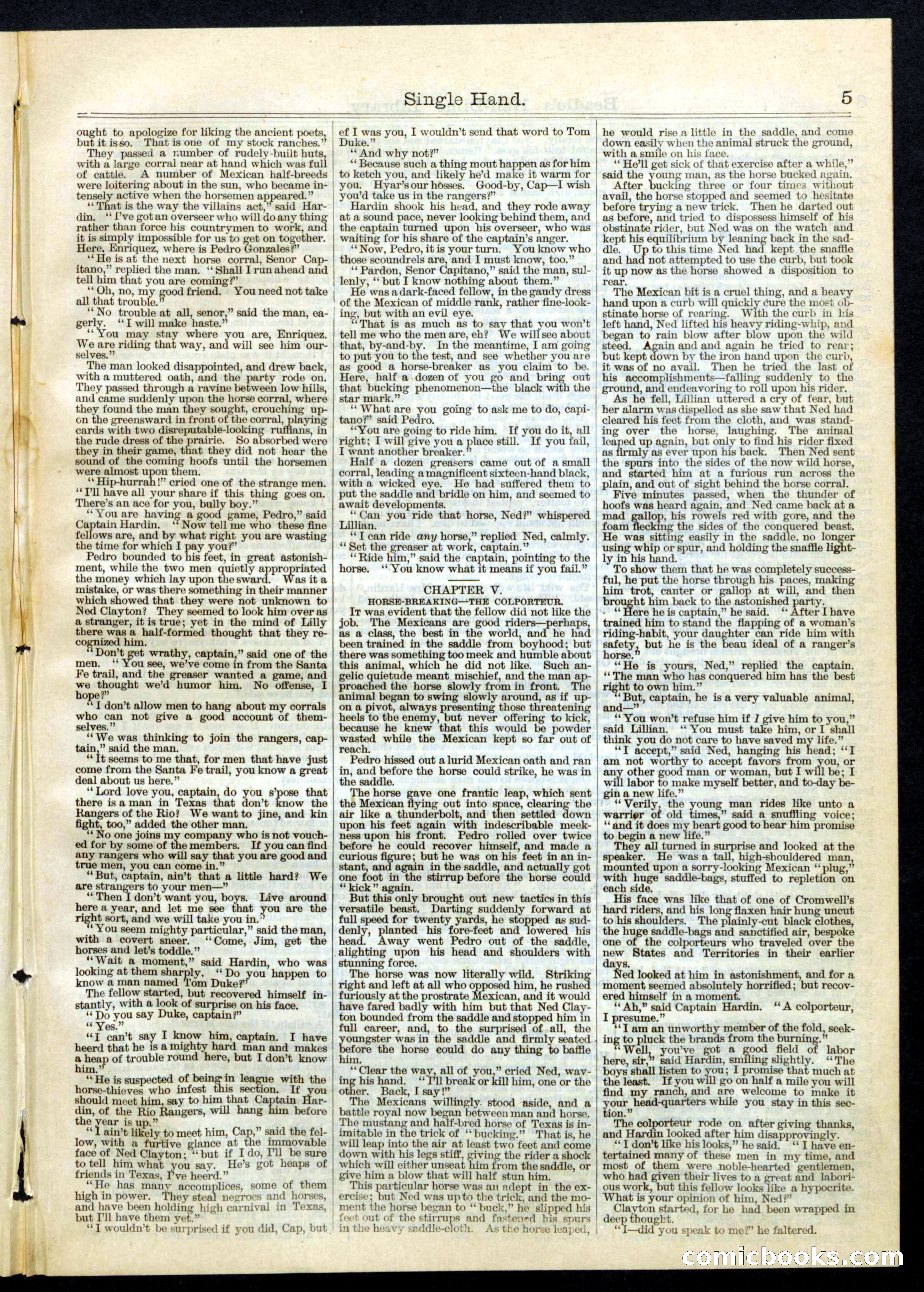 Beadle's Half Dime Library, No. 66 — page 5 of 16