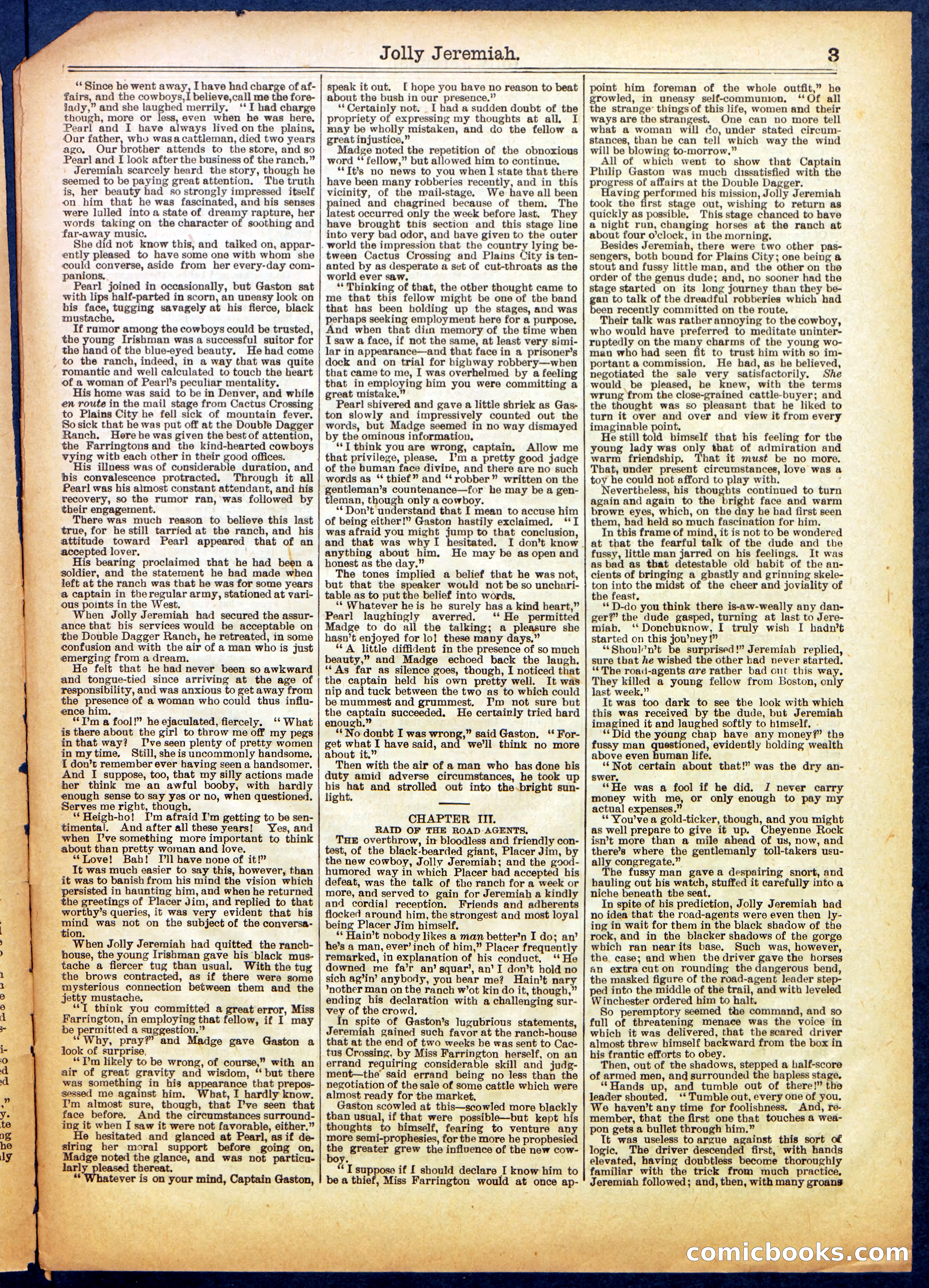 Beadle's Half Dime Library No. 665 — page 3 of 16