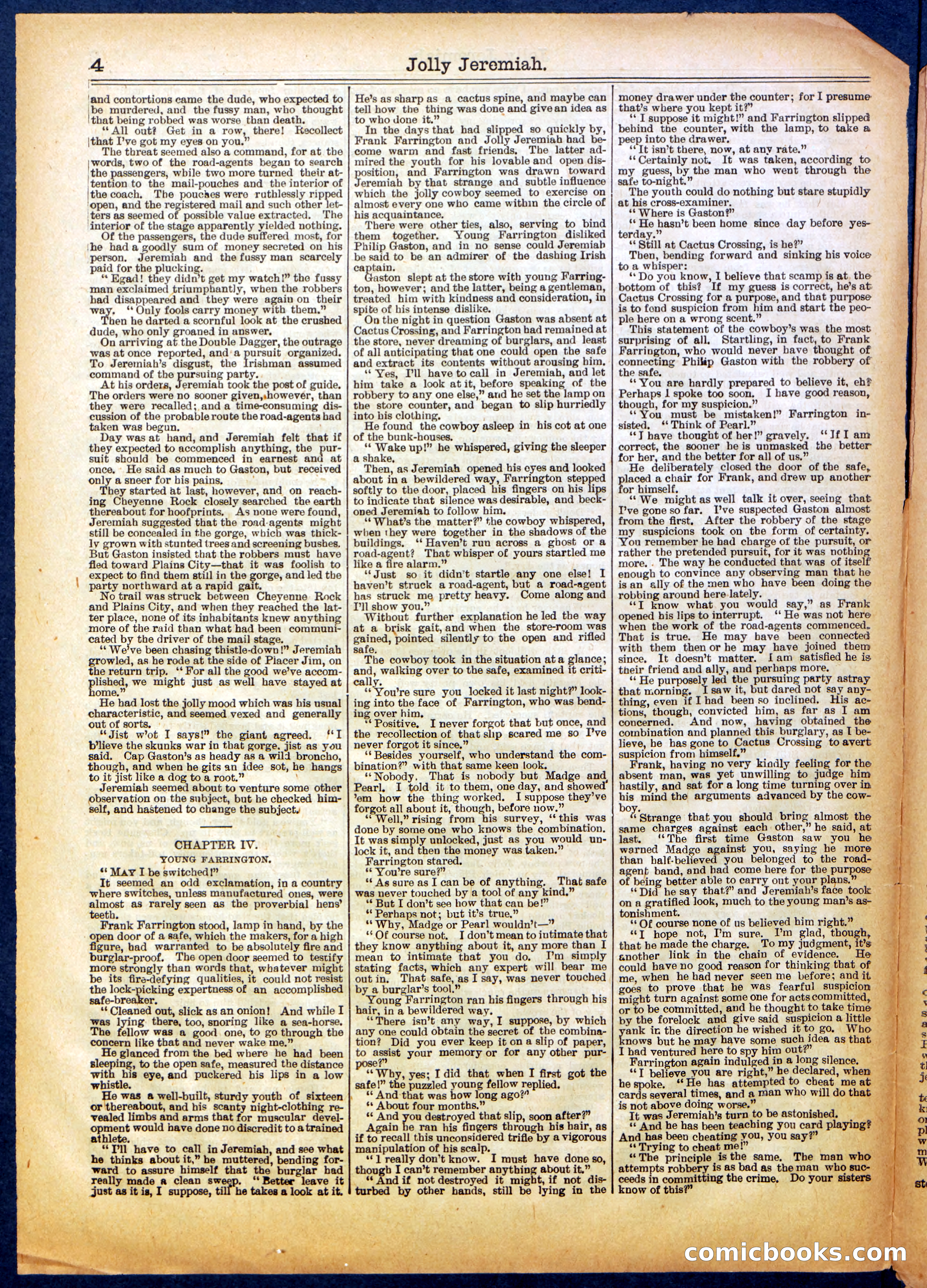 Beadle's Half Dime Library No. 665 — page 4 of 16