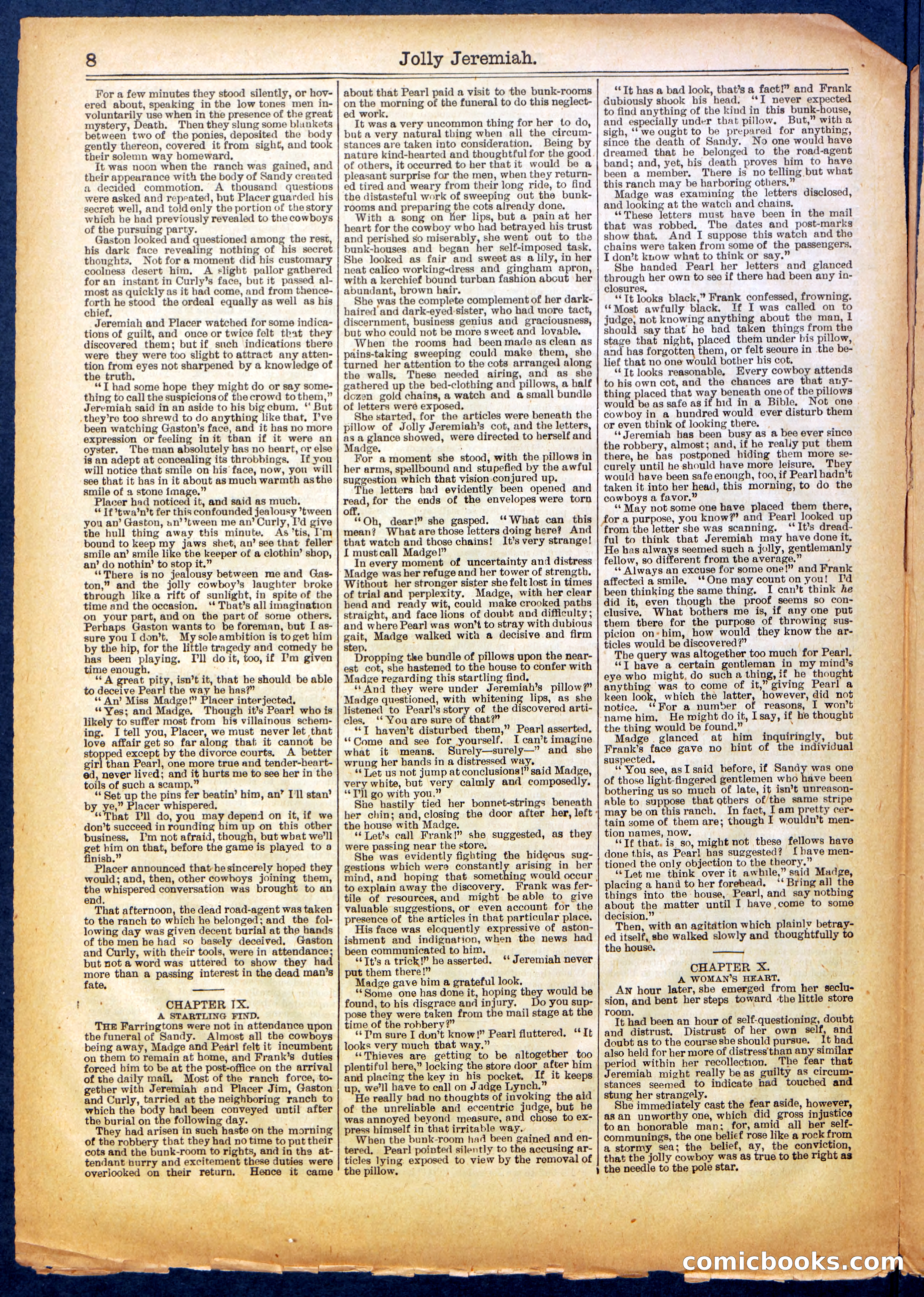 Beadle's Half Dime Library No. 665 — page 8 of 16