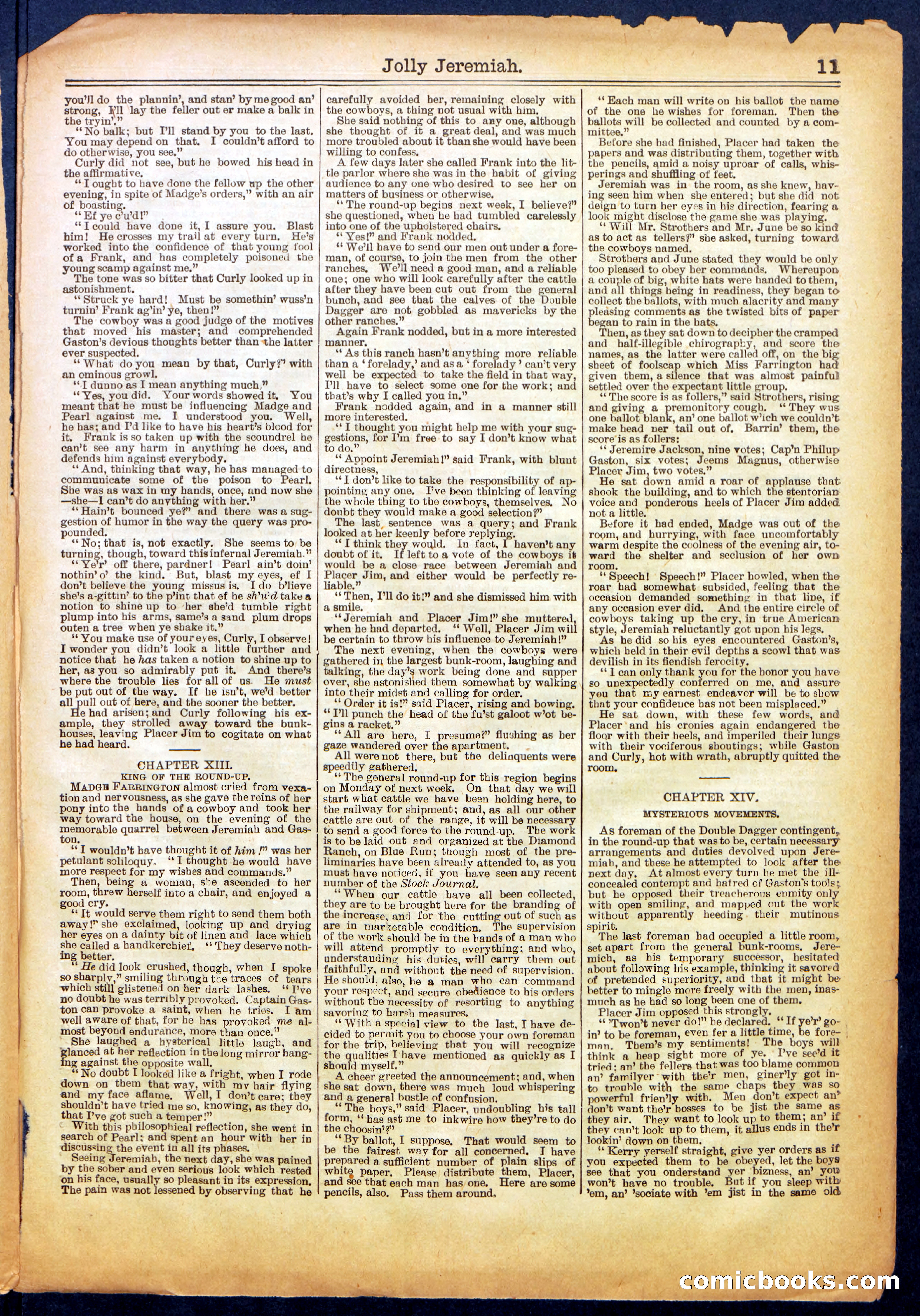 Beadle's Half Dime Library No. 665 — page 11 of 16
