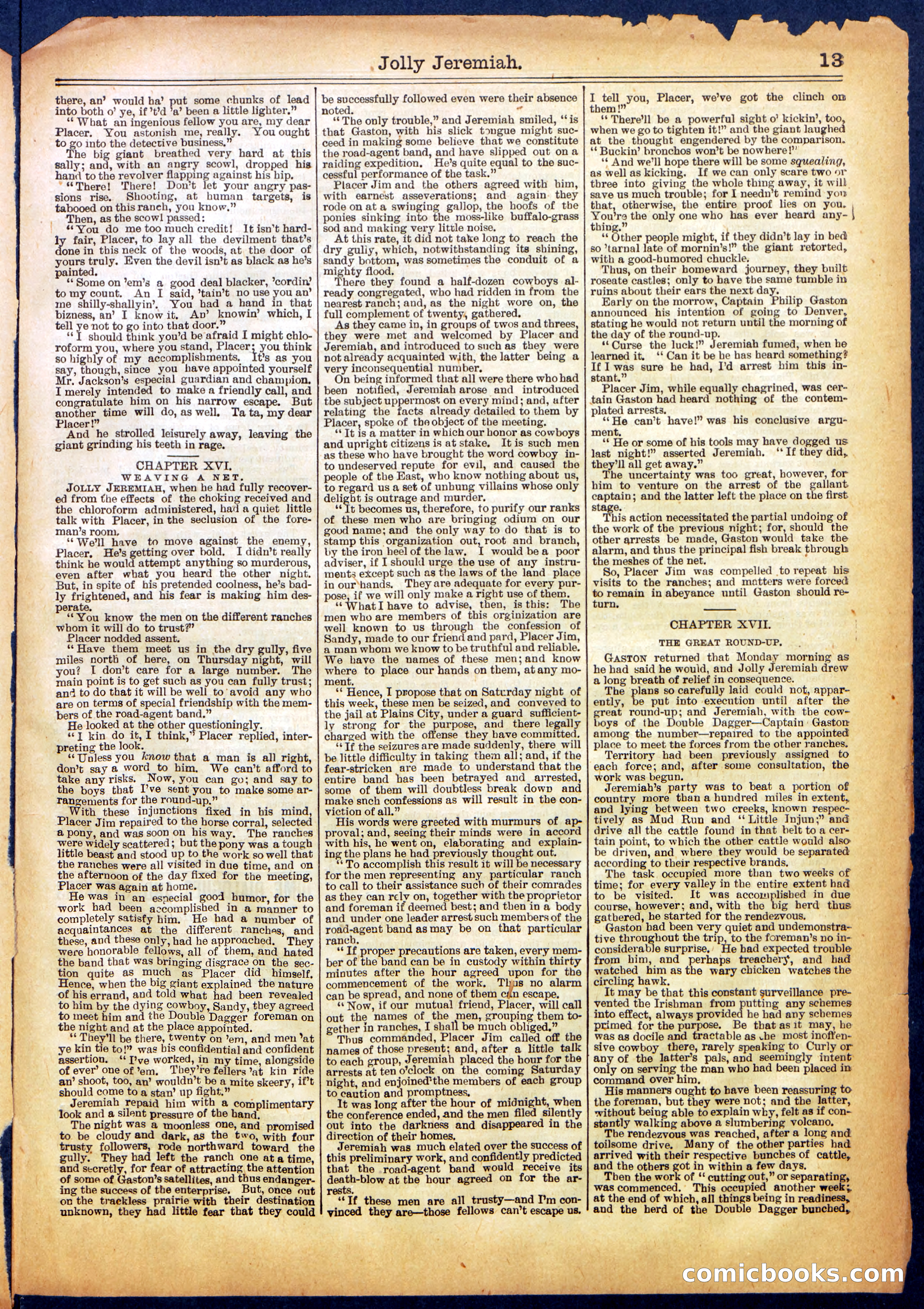 Beadle's Half Dime Library No. 665 — page 13 of 16