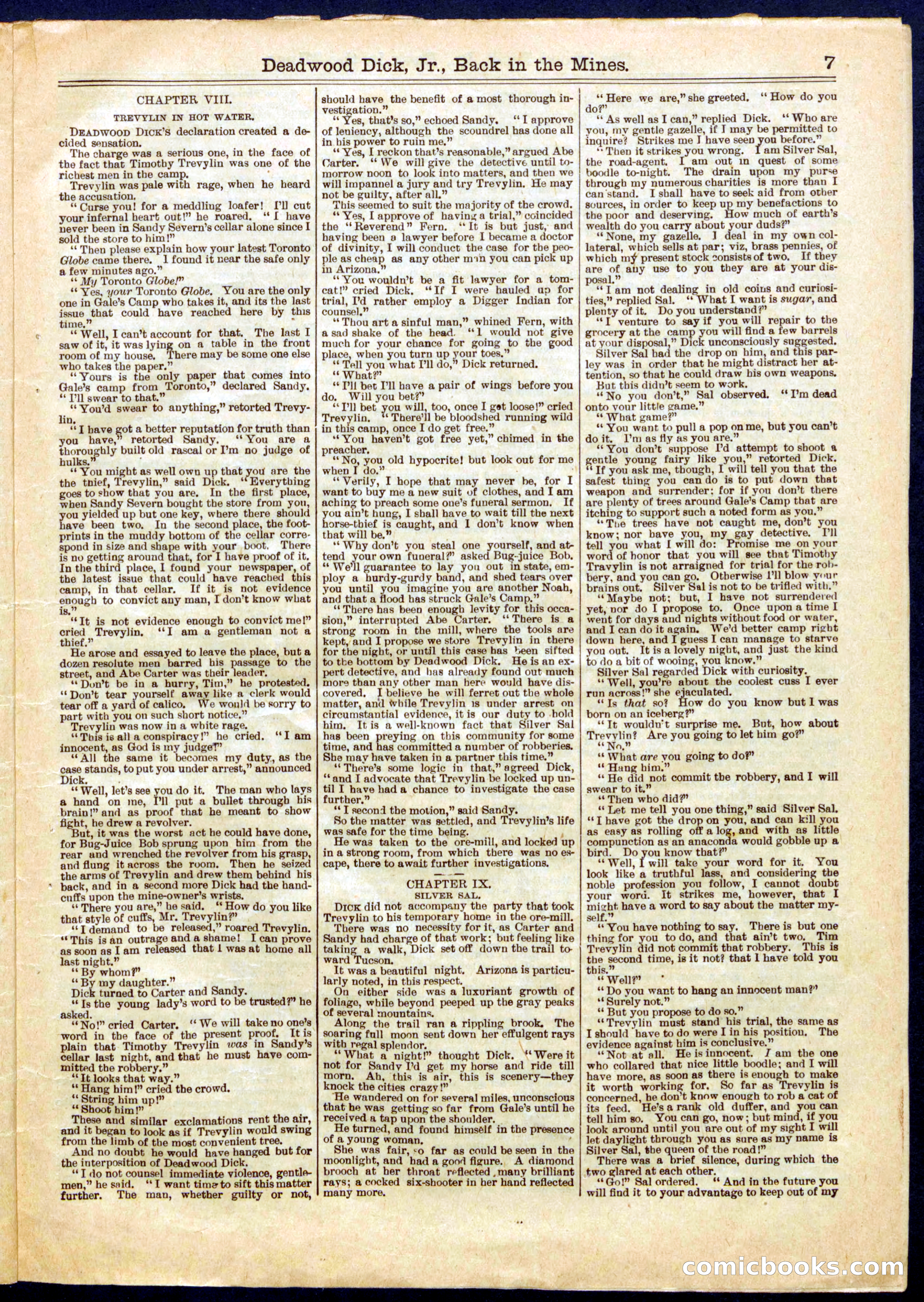 Beadle's Half Dime Library No. 666 — page 7 of 16