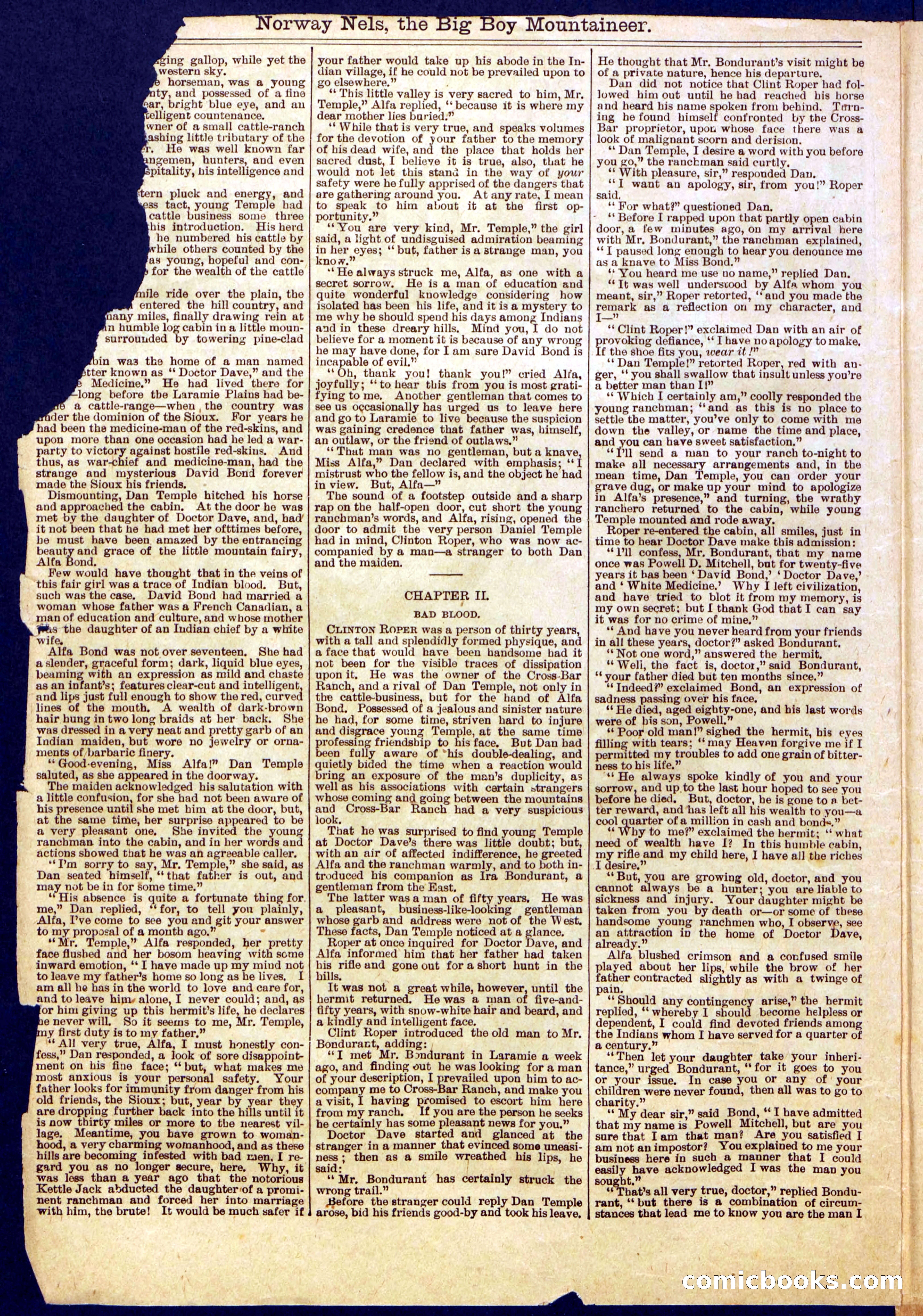Beadle's Half Dime Library No. 870 — page 2 of 16