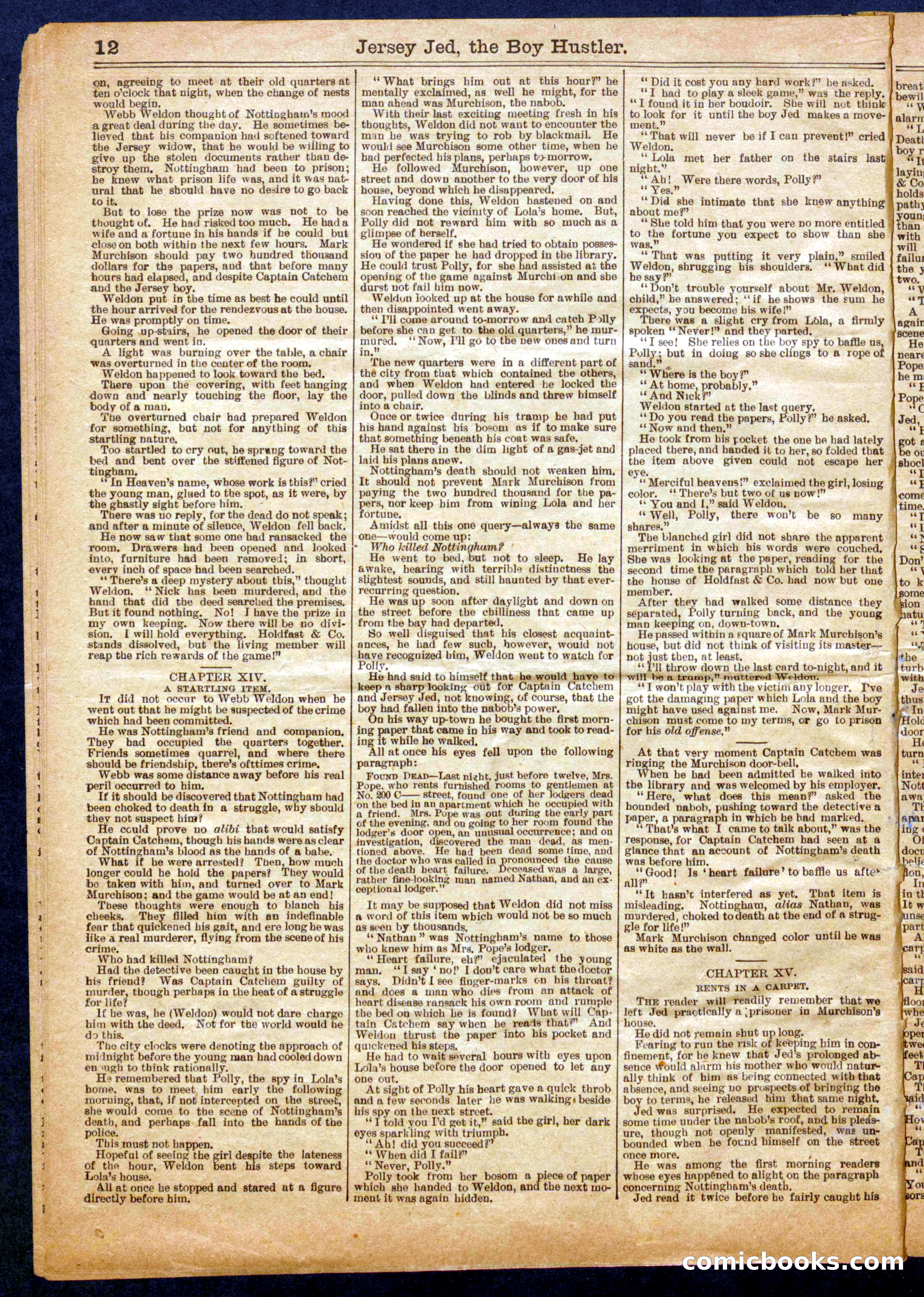 Beadle's Half Dime Library No. 671 — page 12 of 16