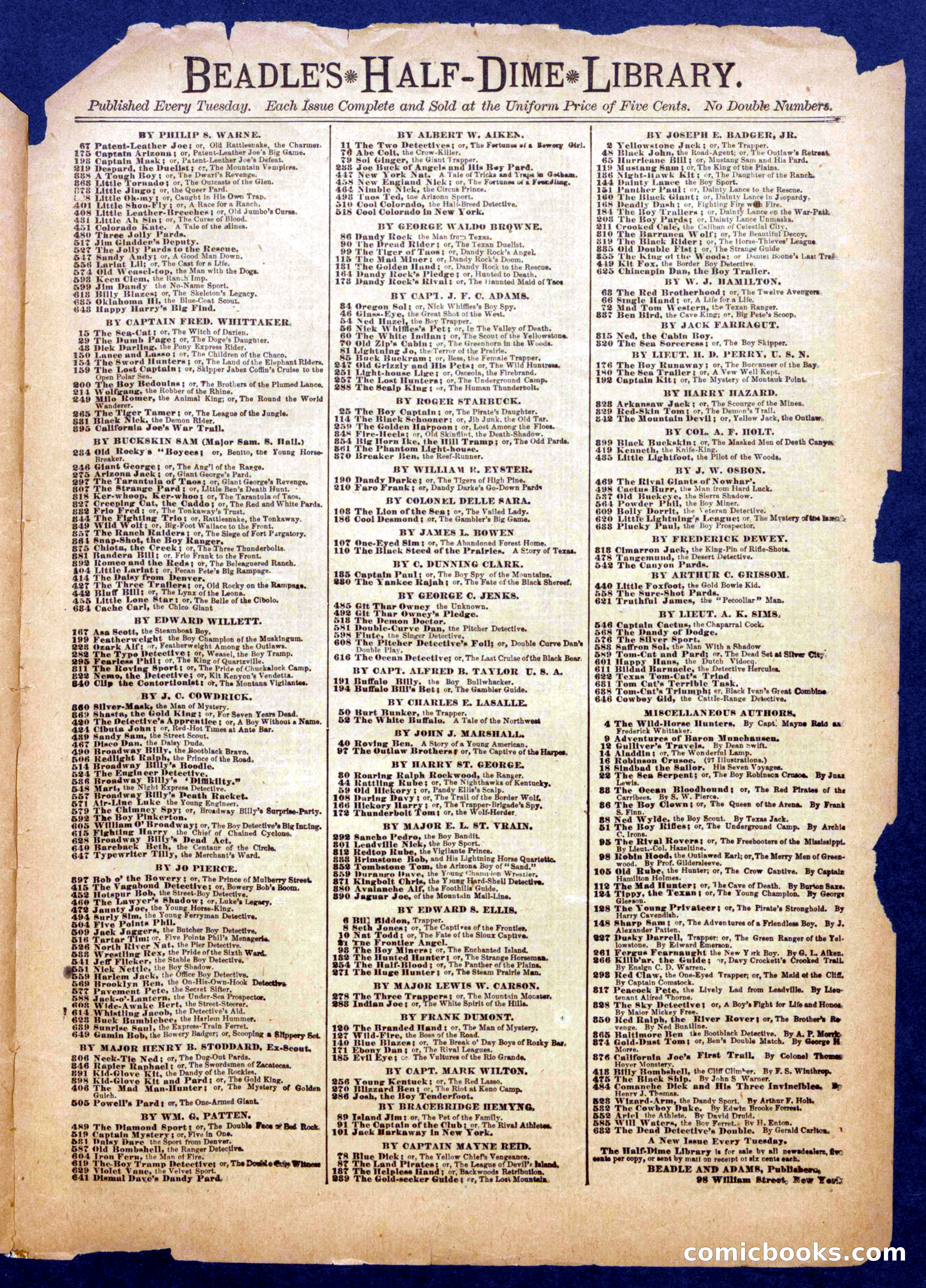 Beadle's Half Dime Library No. 673 — page 15 of 16