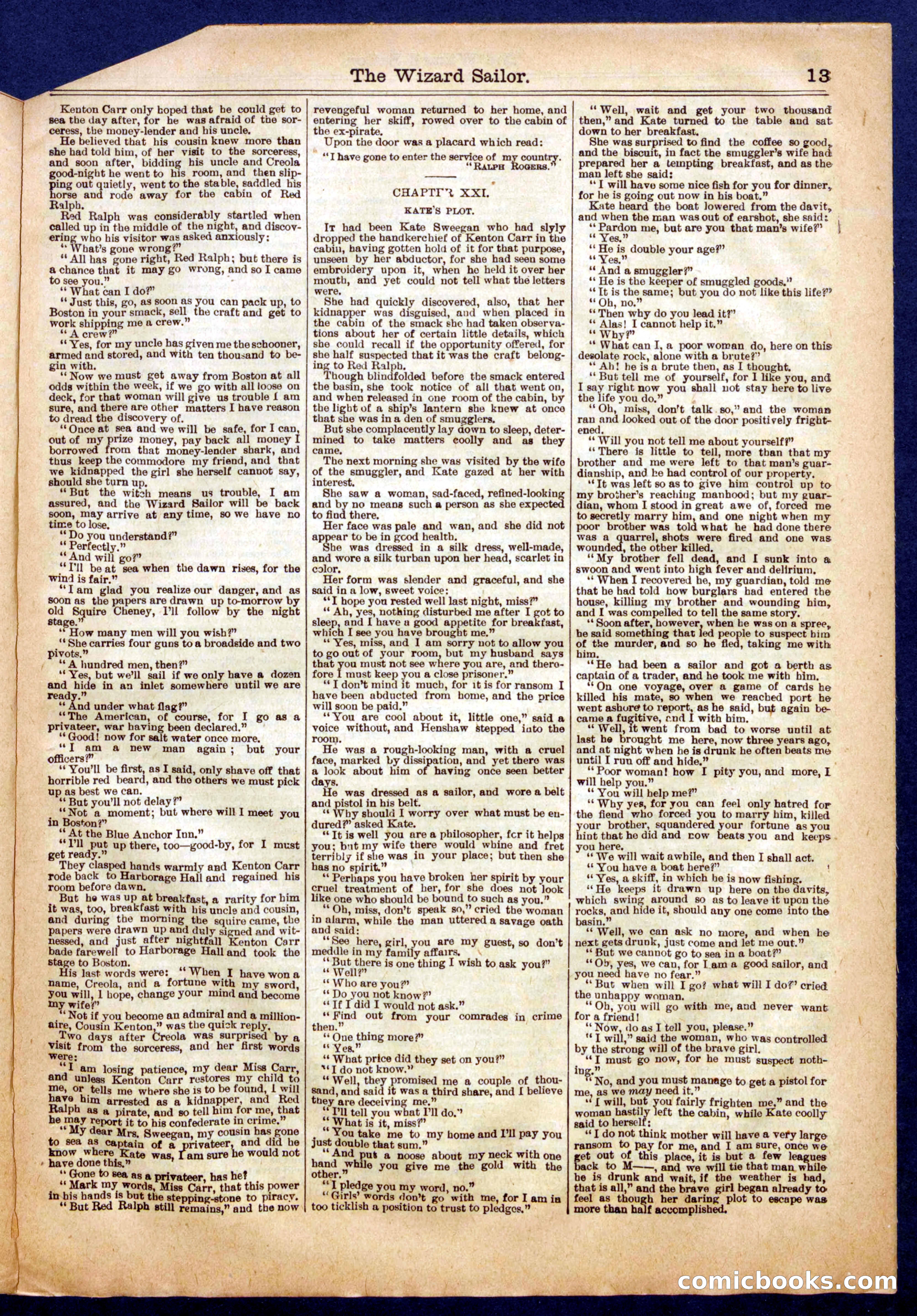 Beadle's Half Dime Library No. 674 — page 13 of 16