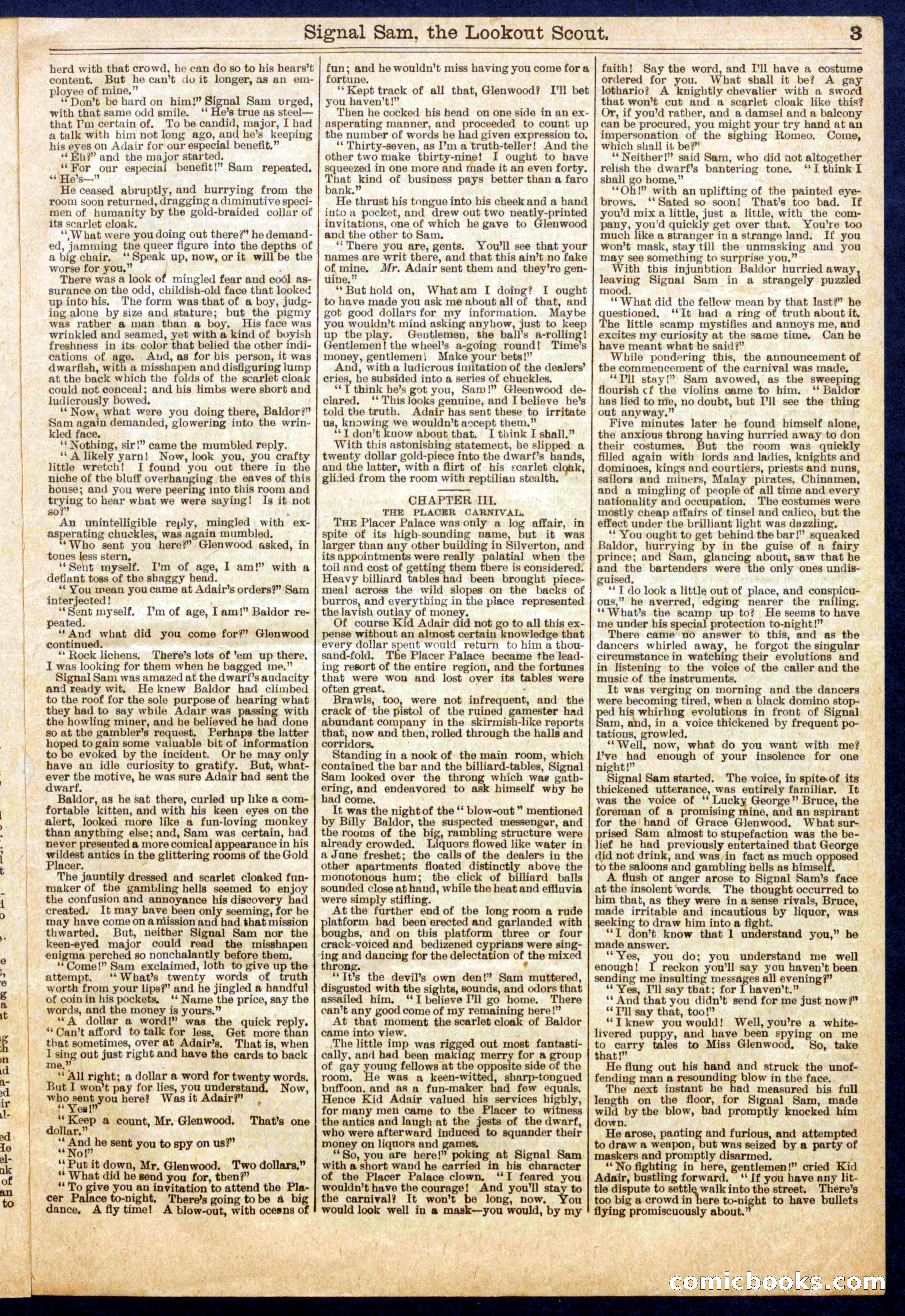 Beadle's Half Dime Library No. 676 — page 3 of 16