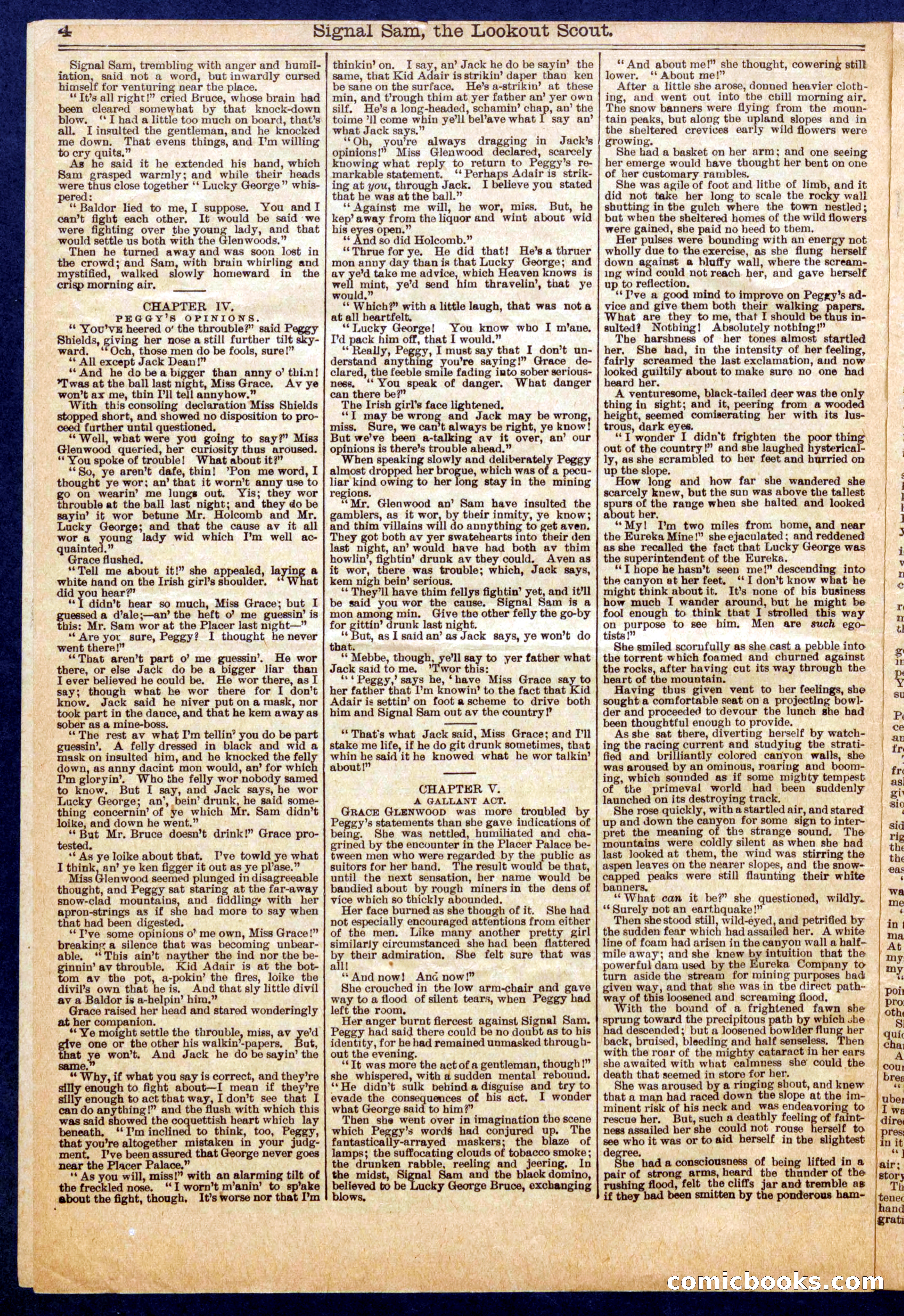 Beadle's Half Dime Library No. 676 — page 4 of 16