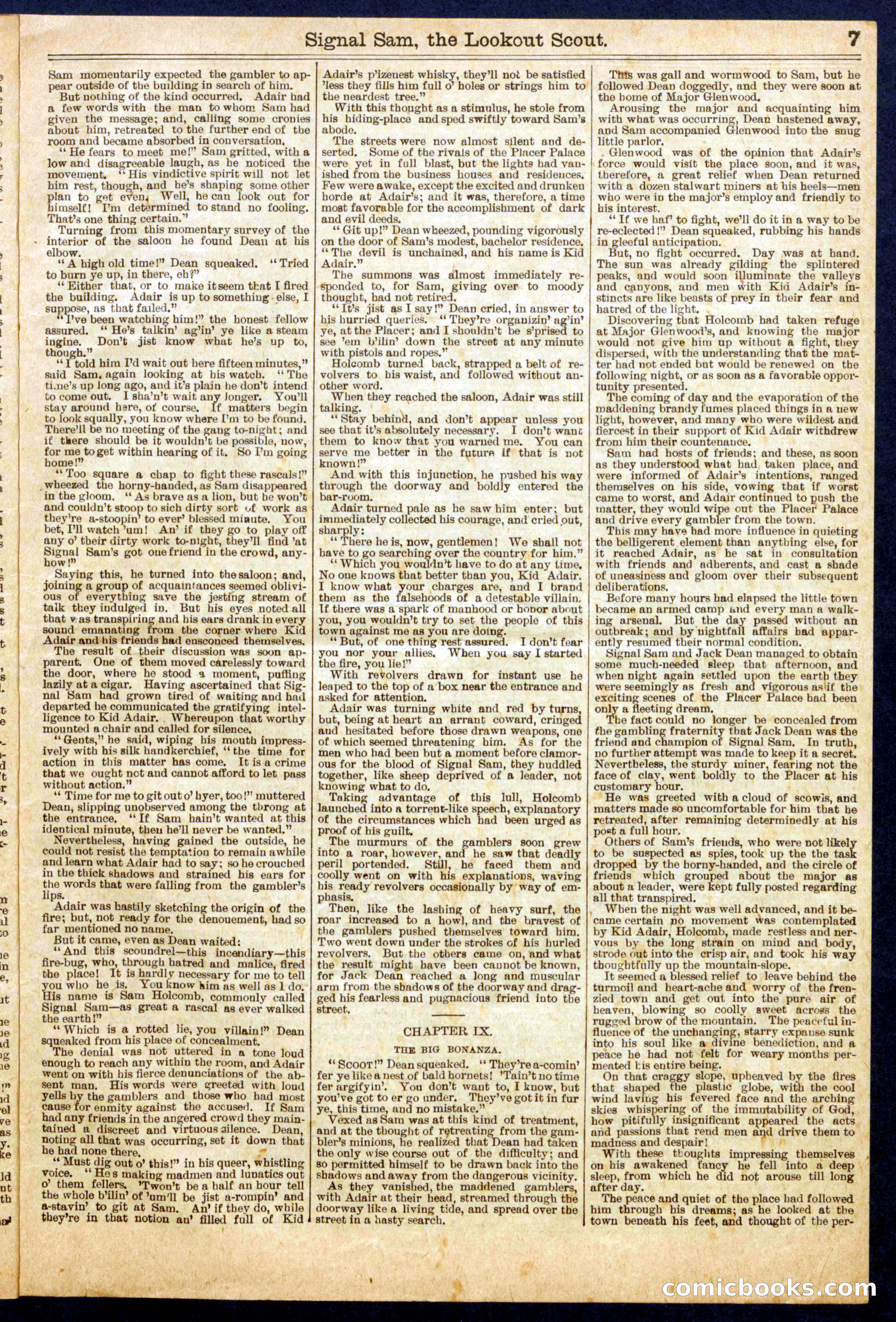 Beadle's Half Dime Library No. 676 — page 7 of 16