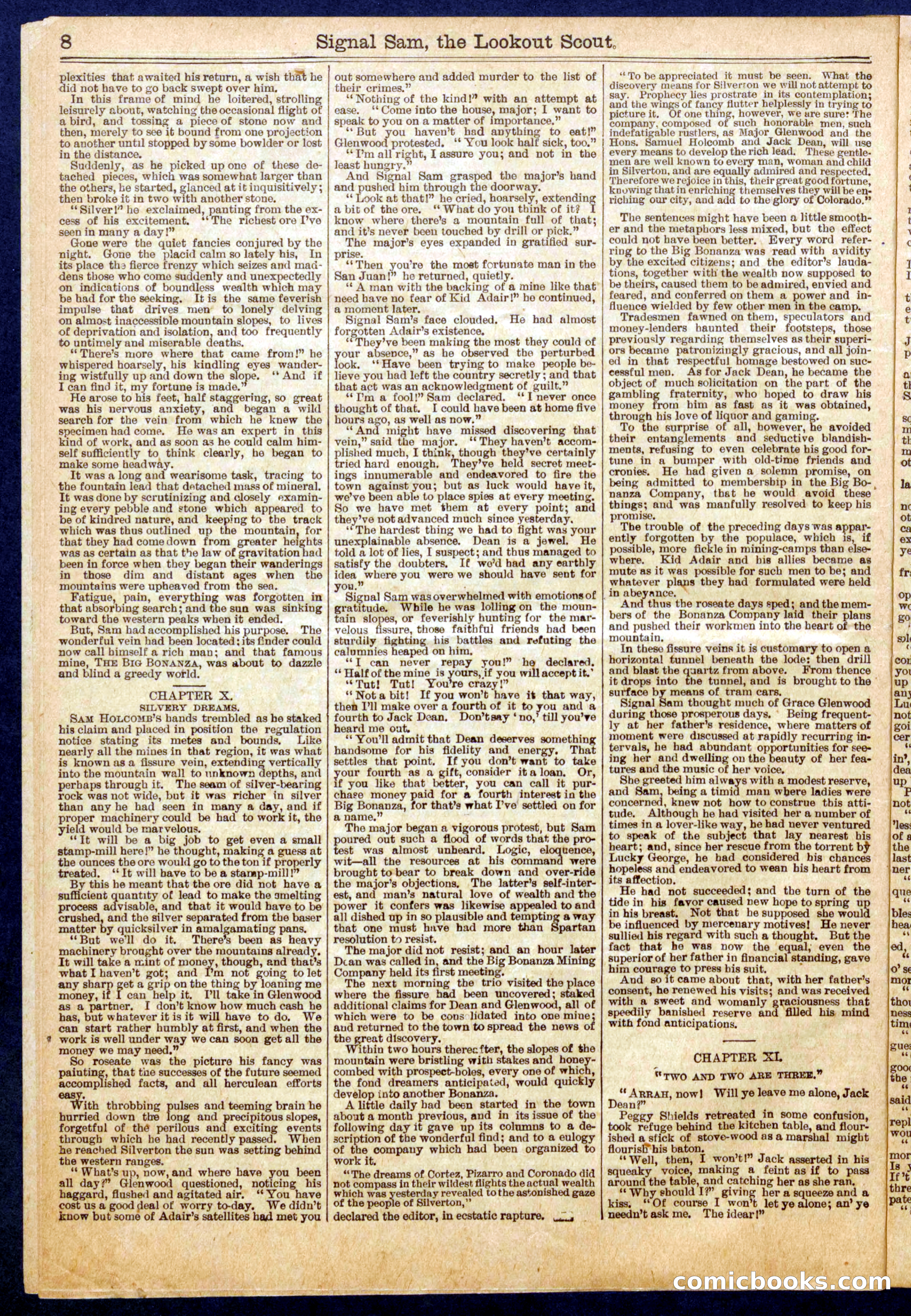 Beadle's Half Dime Library No. 676 — page 8 of 16