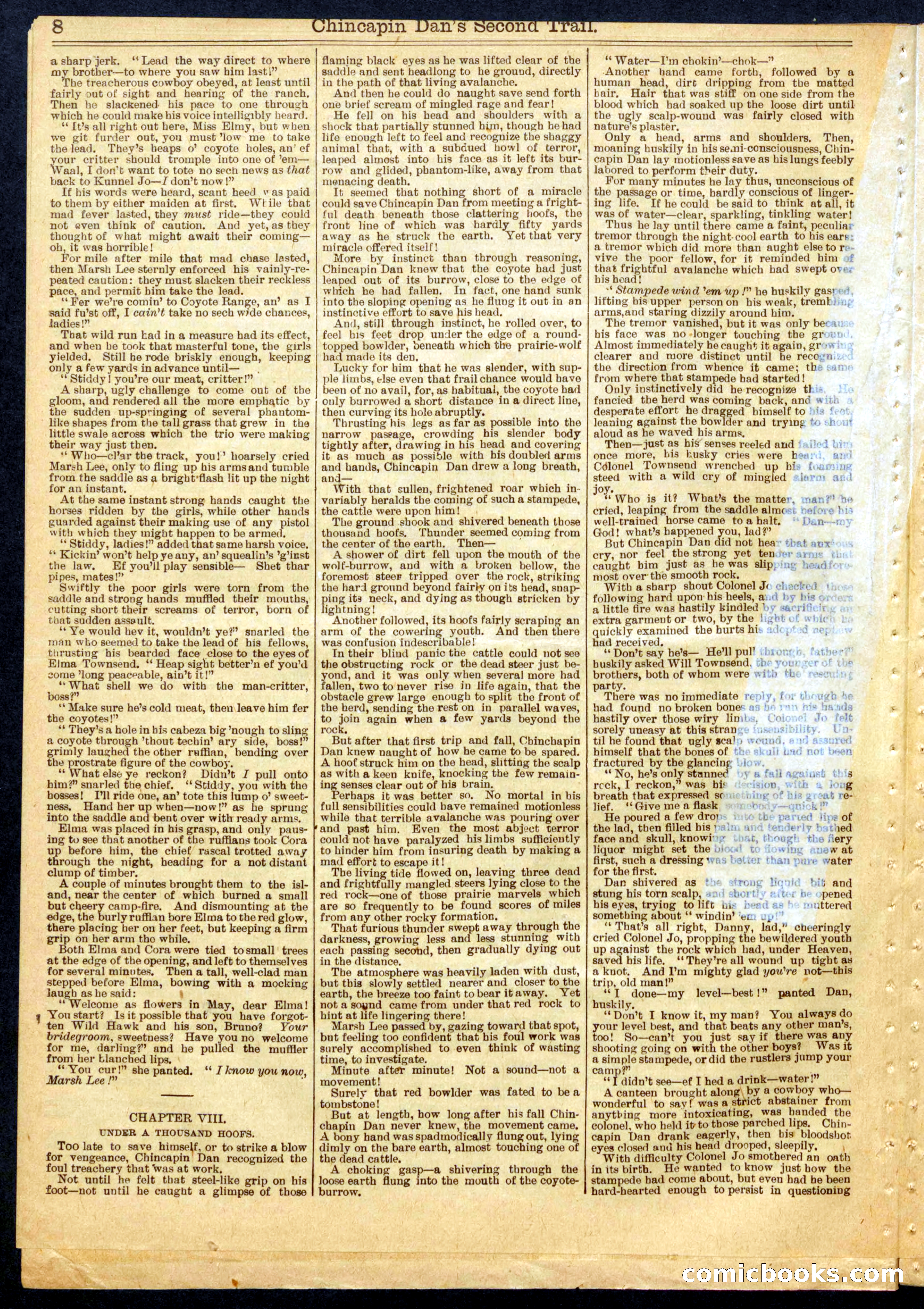 Beadle's Half Dime Library, No. 677 — page 8 of 16