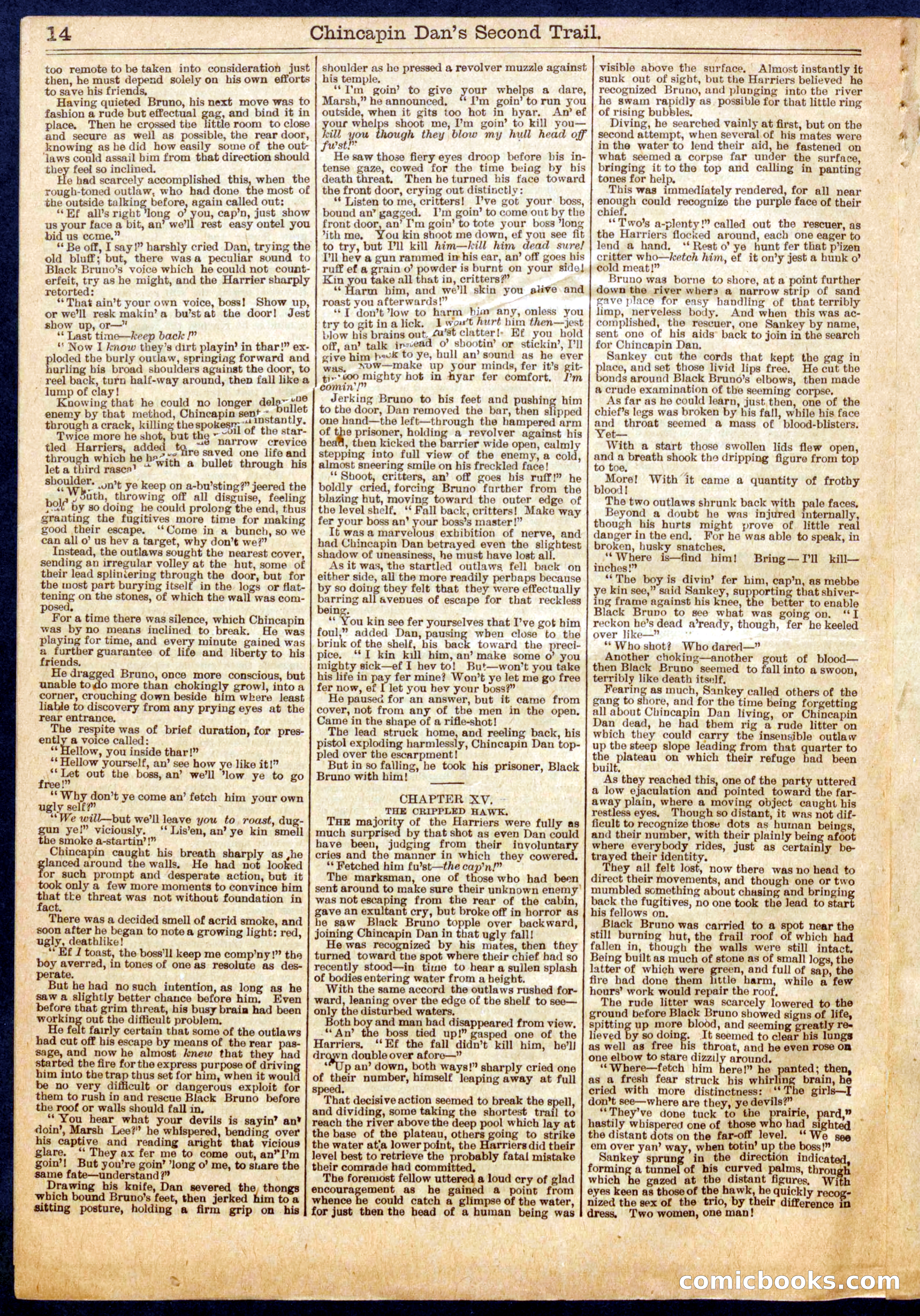 Beadle's Half Dime Library, No. 677 — page 14 of 16
