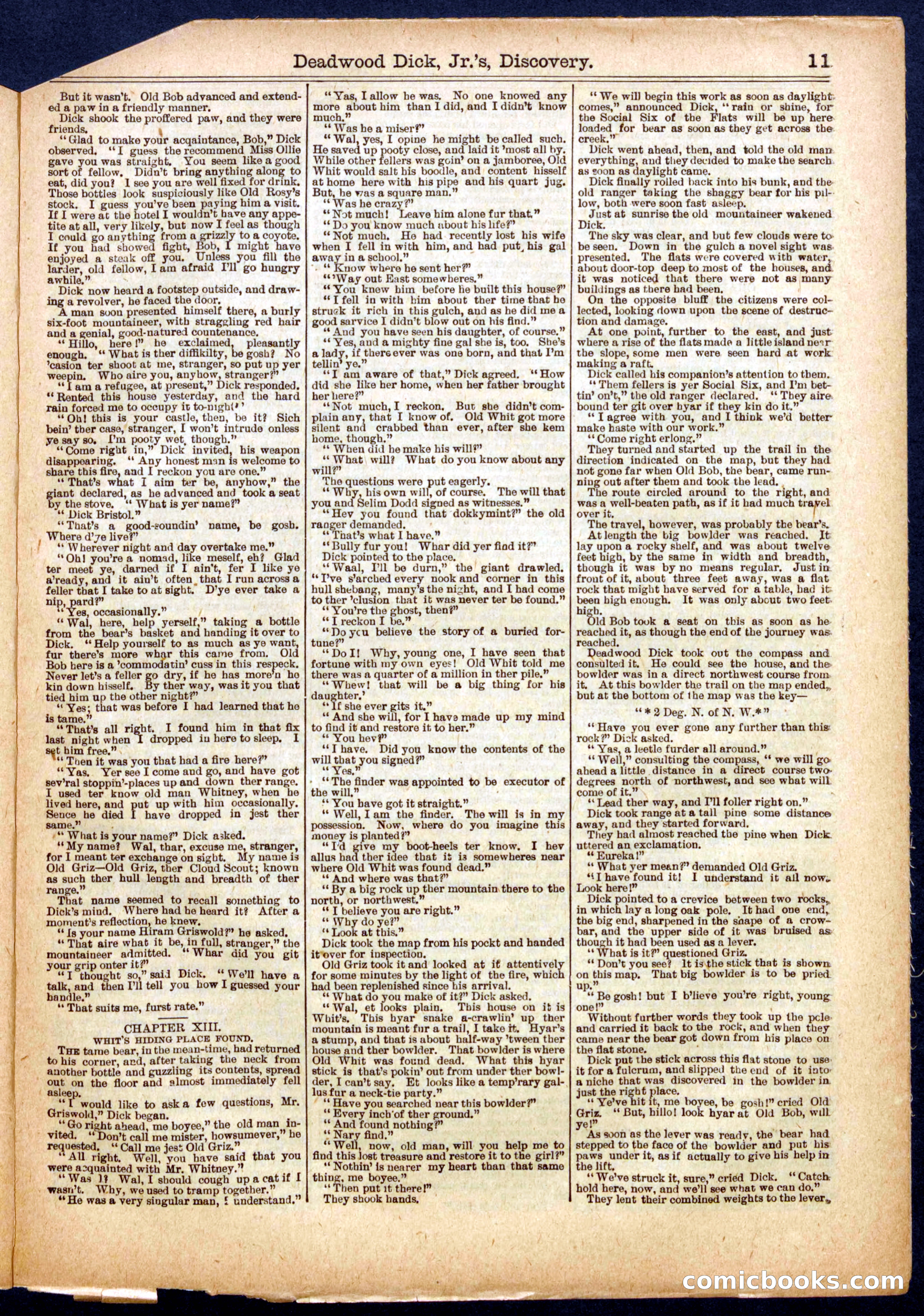 Beadle's Half Dime Library, No. 678 — page 11 of 16