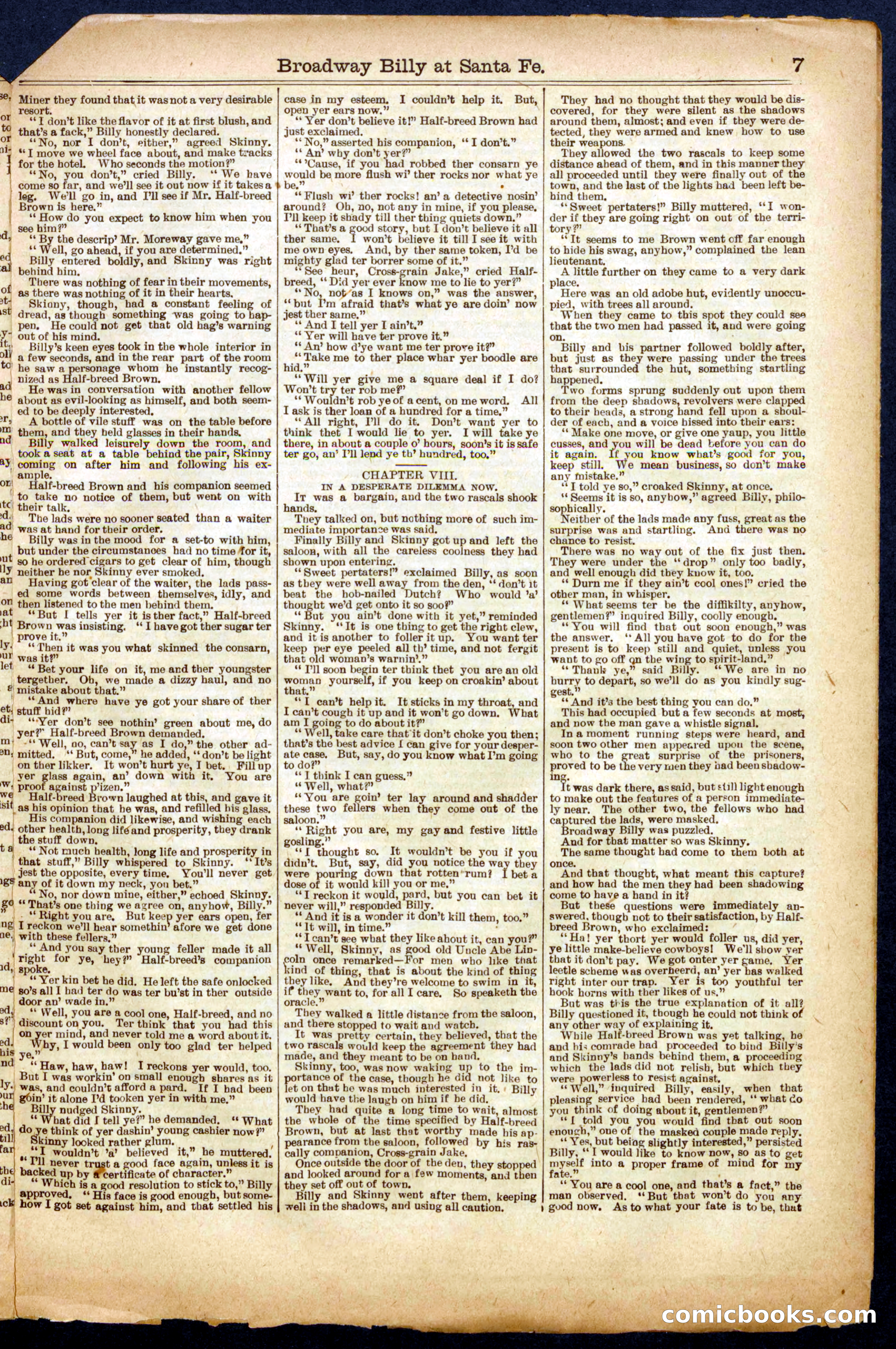 Beadle's Half Dime Library No. 711 — page 7 of 16