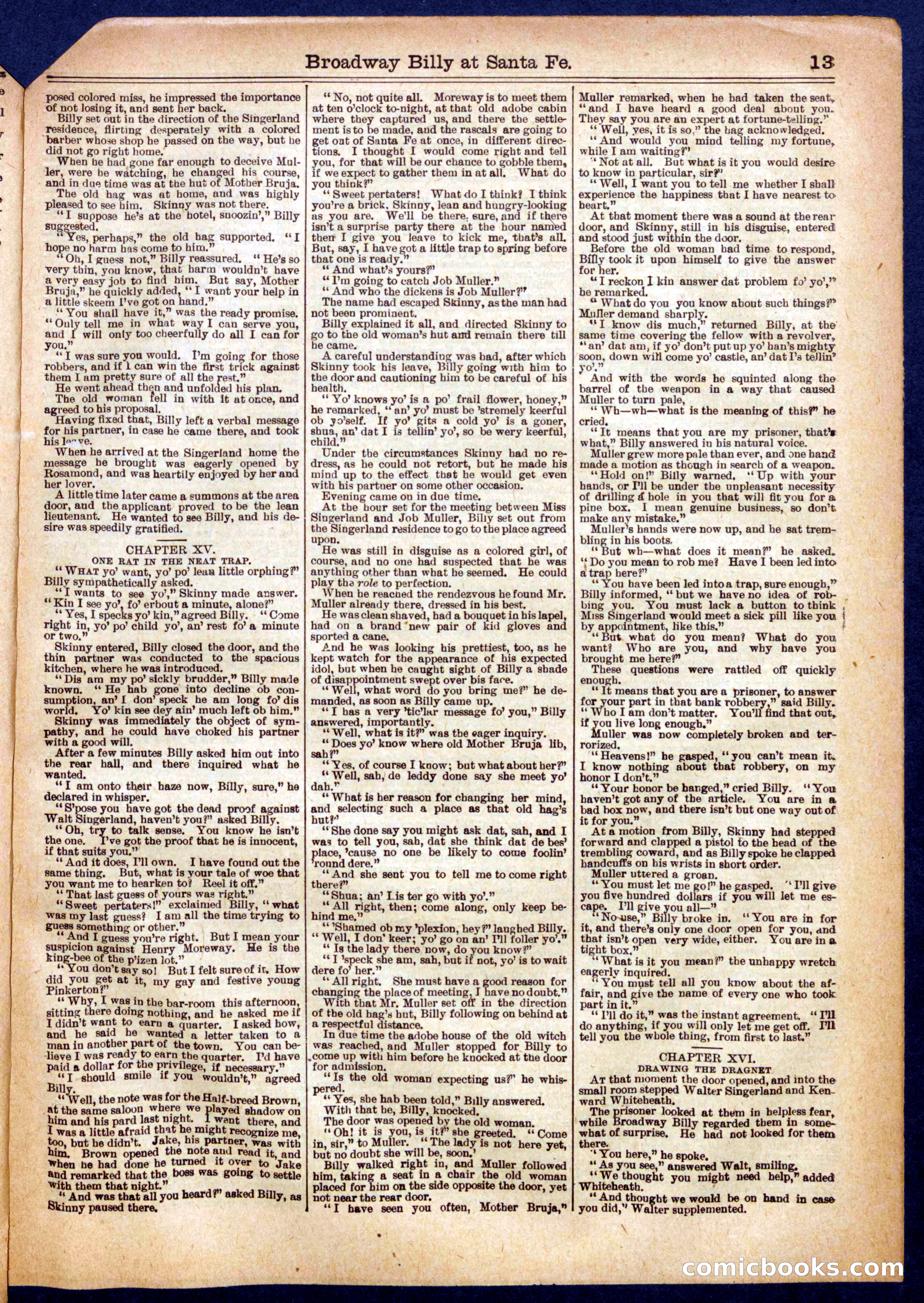 Beadle's Half Dime Library No. 711 — page 13 of 16