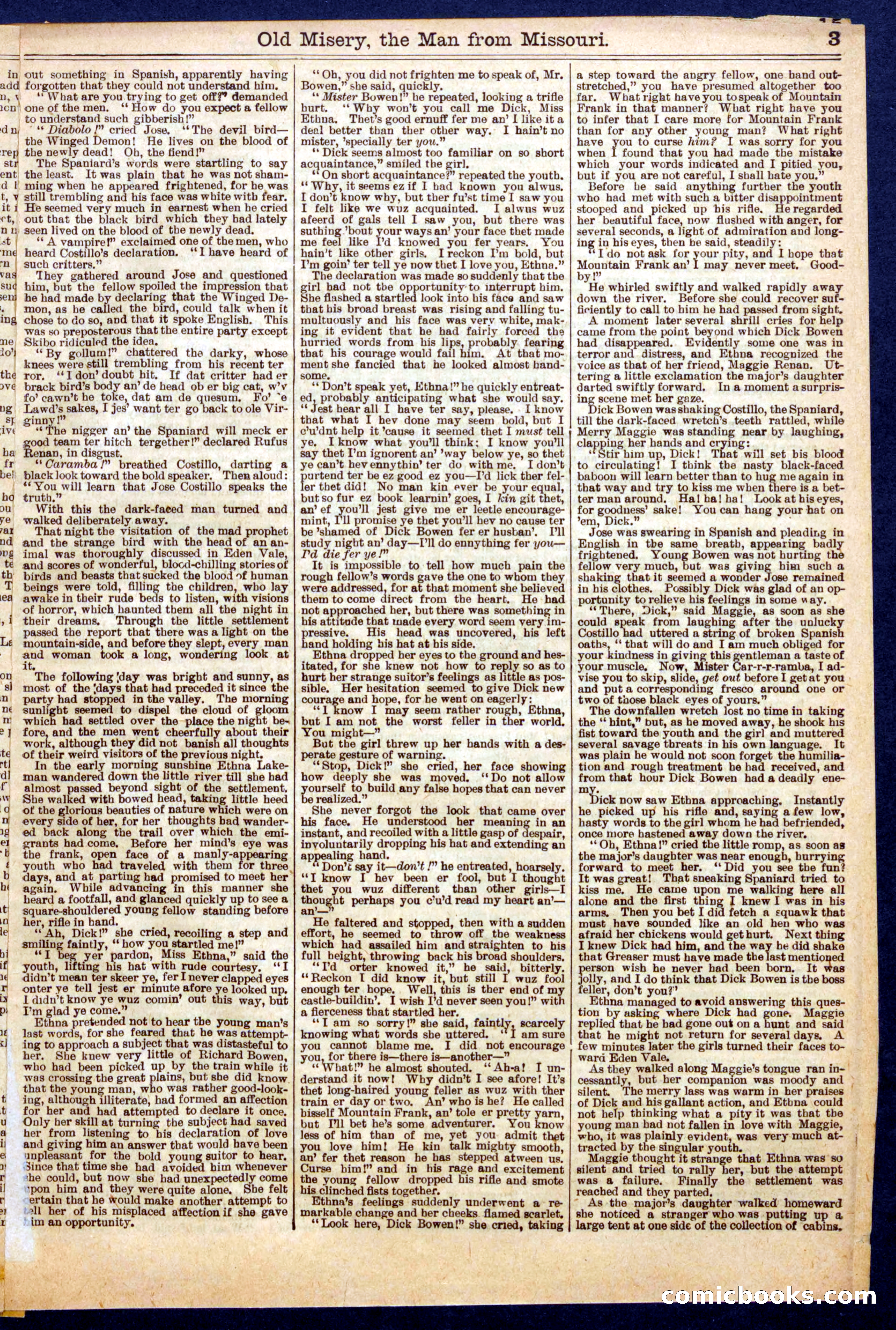 Beadle's Half Dime Library No. 714 — page 3 of 16