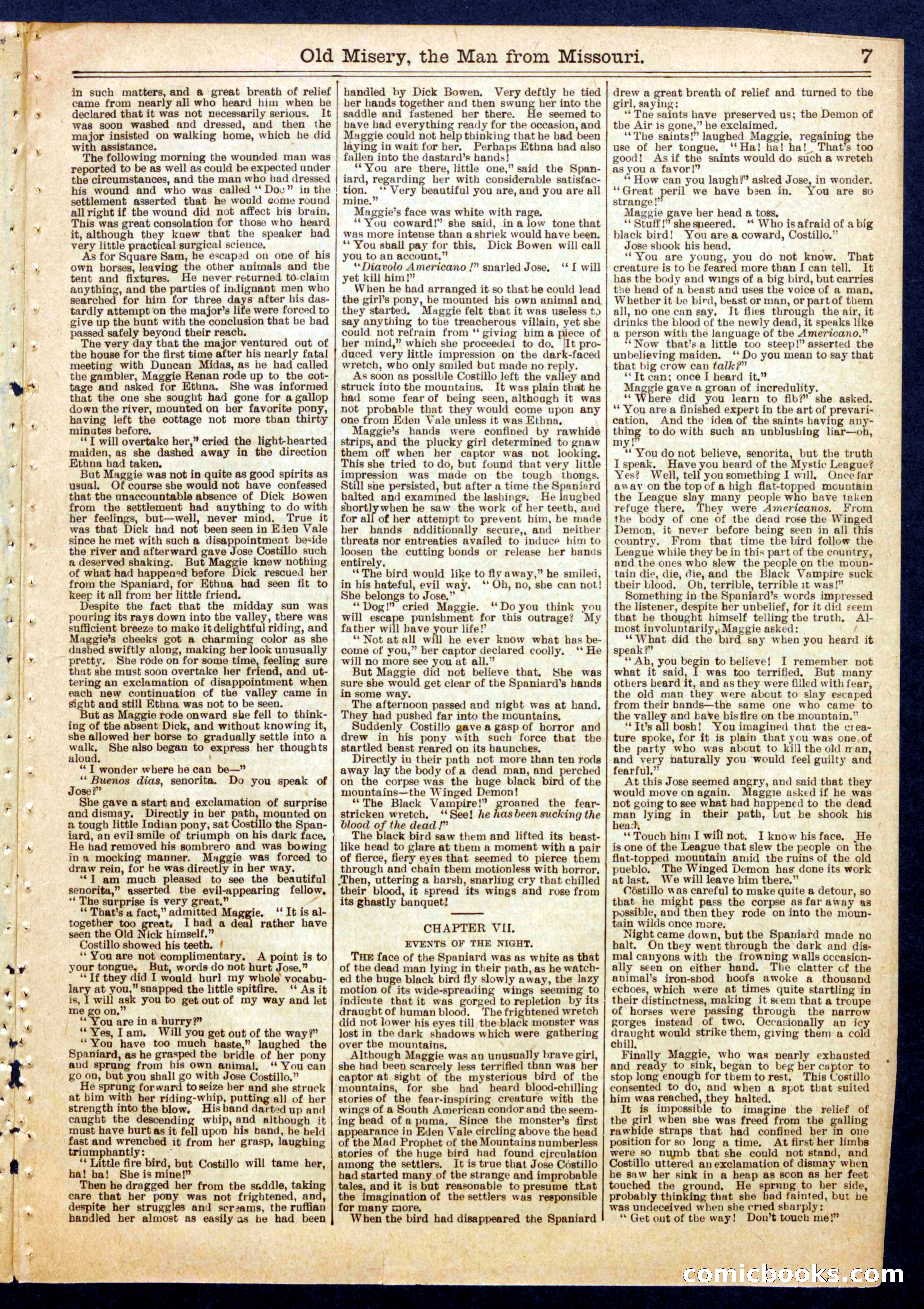 Beadle's Half Dime Library No. 714 — page 7 of 16