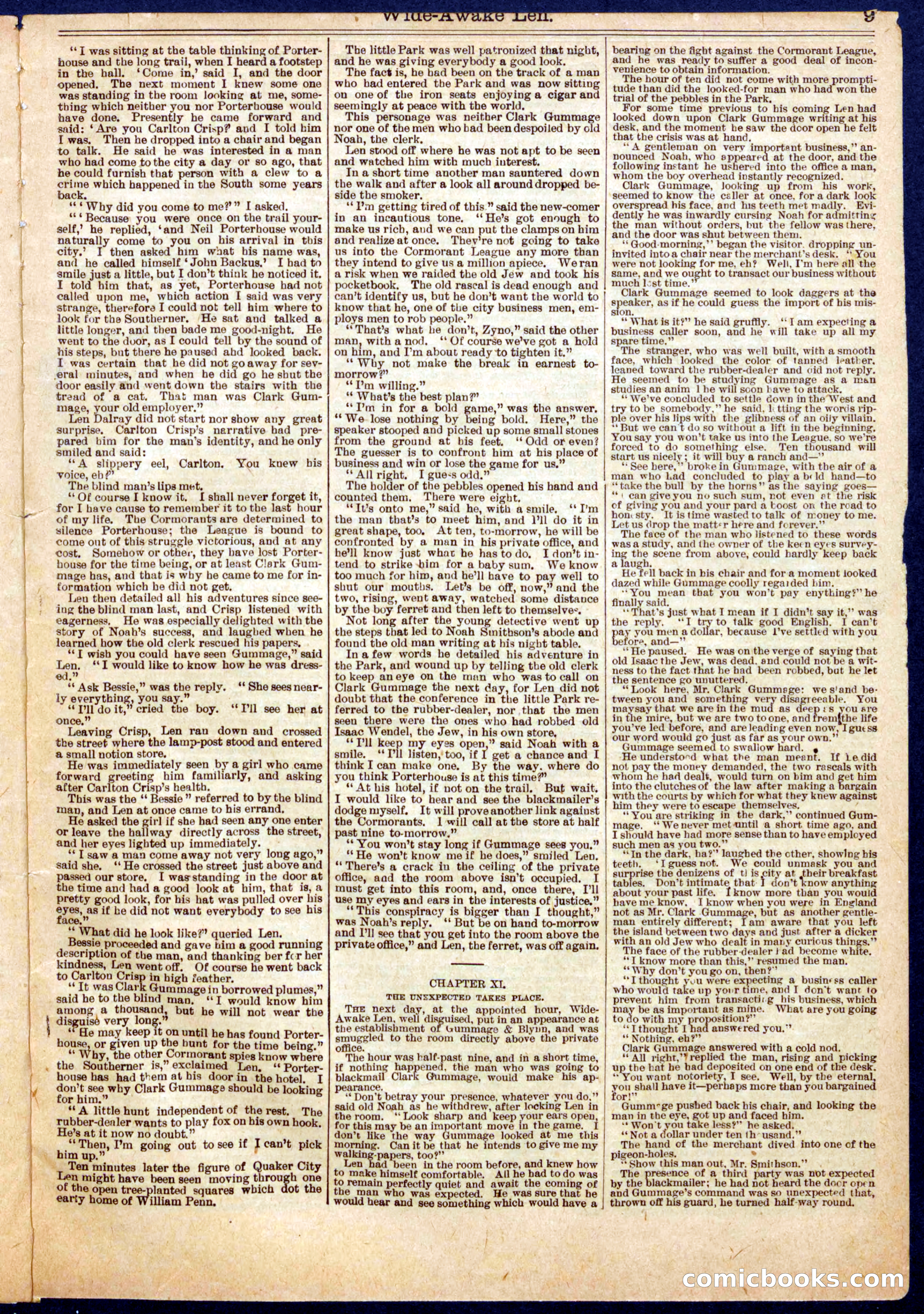 Beadle's Half Dime Library No. 715 — page 9 of 16