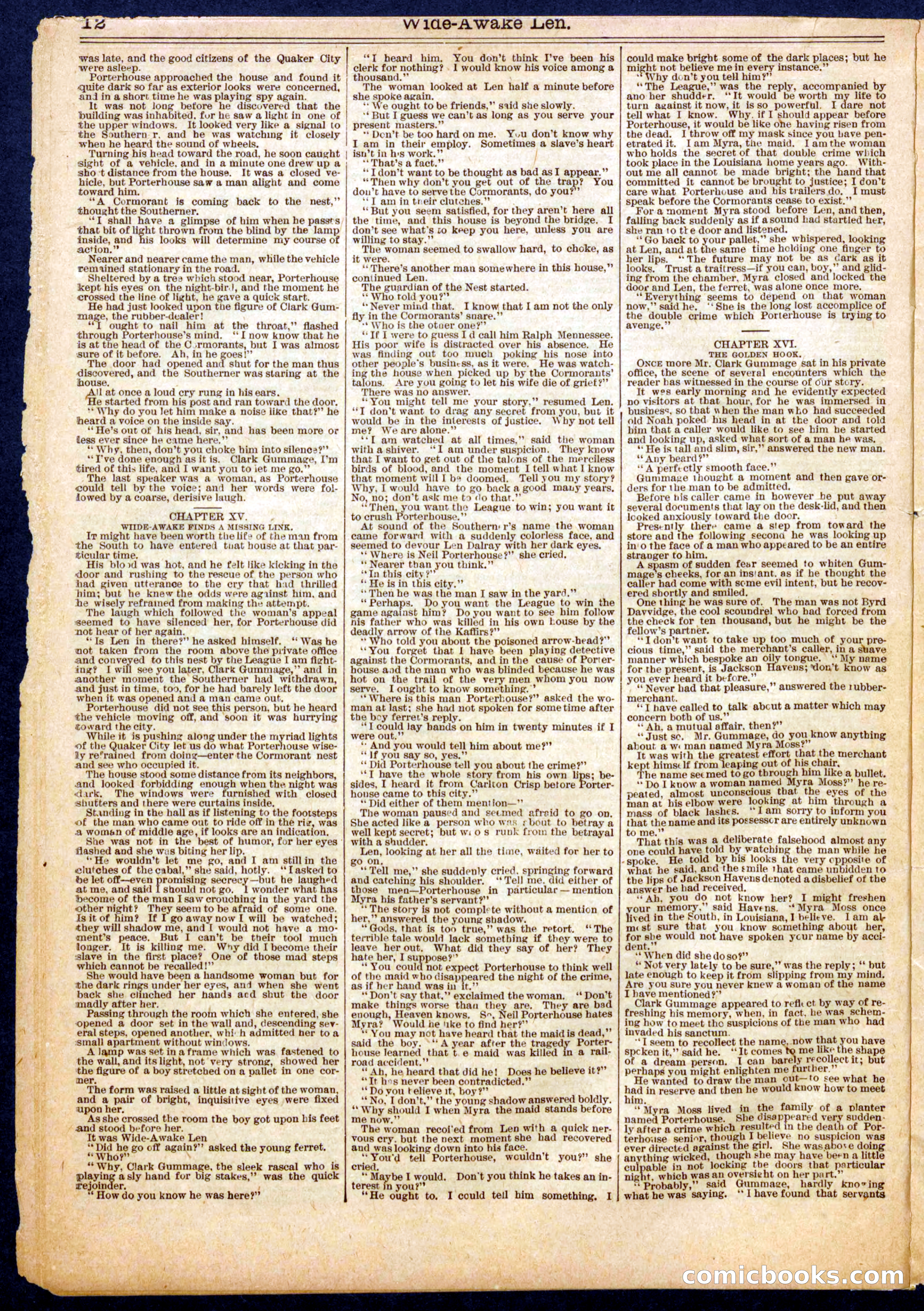 Beadle's Half Dime Library No. 715 — page 12 of 16