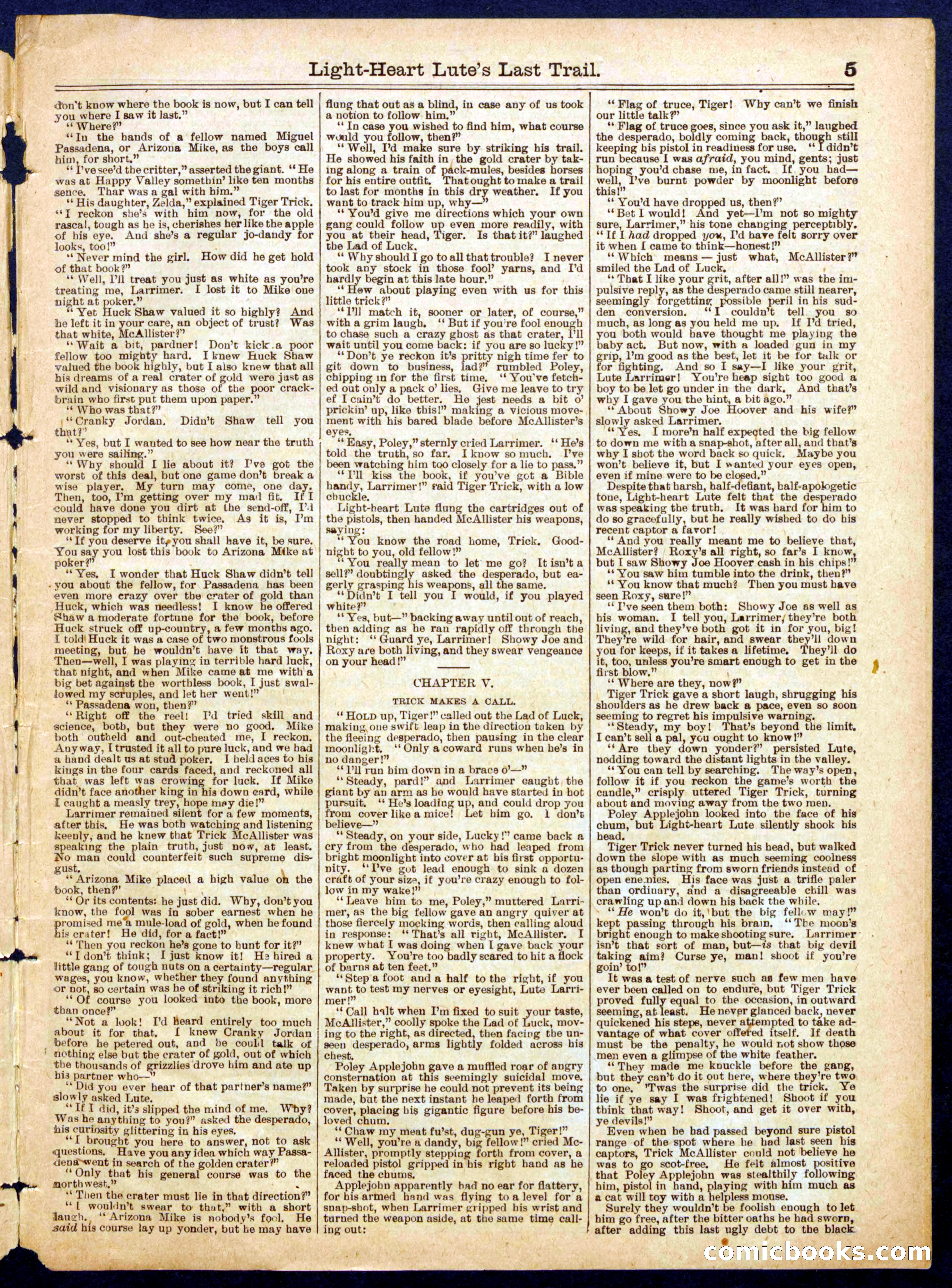 Beadle's Half Dime Library, No. 718 — page 5 of 16