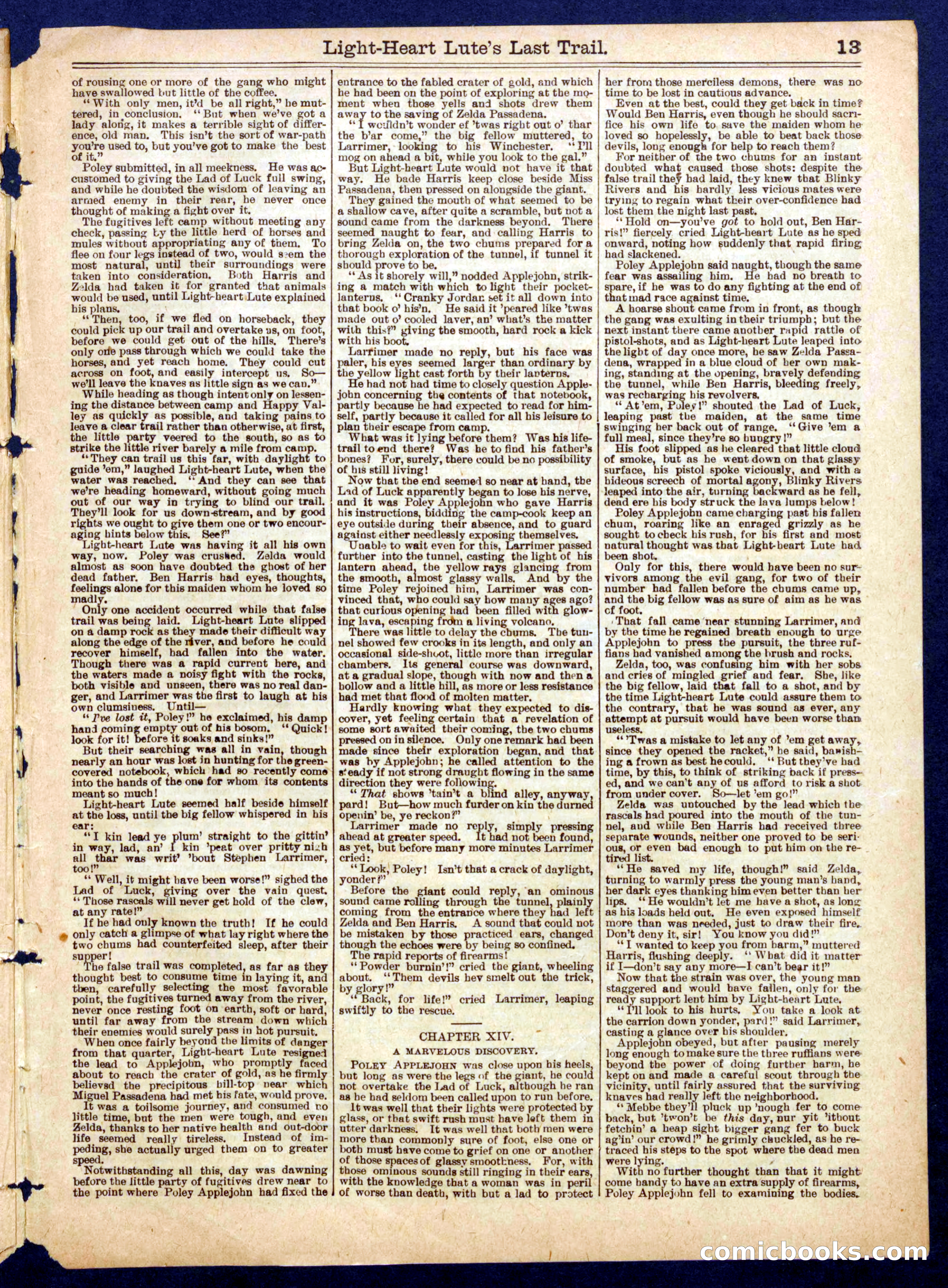 Beadle's Half Dime Library, No. 718 — page 13 of 16