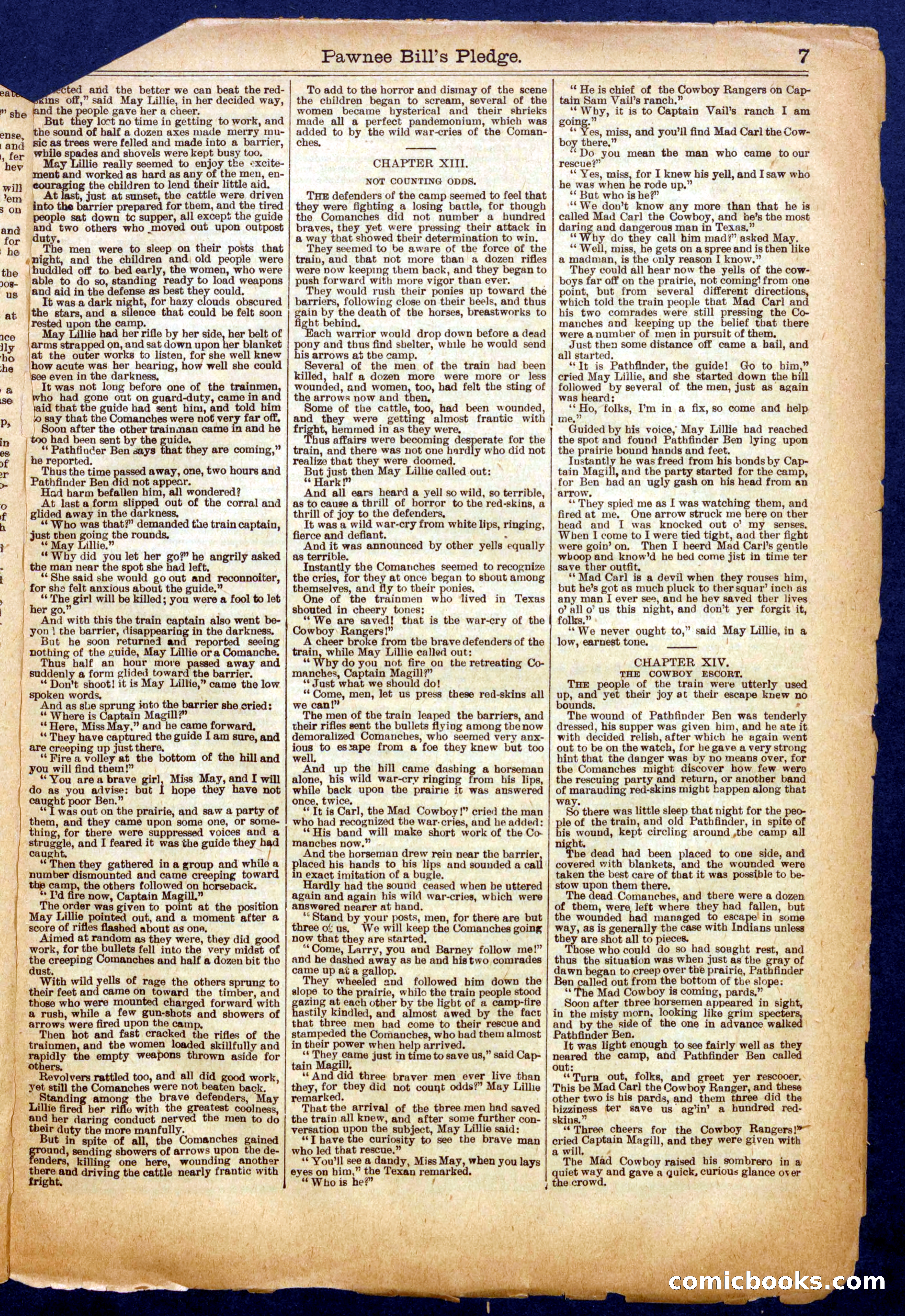 Beadle's Half Dime Library No. 719 — page 7 of 16