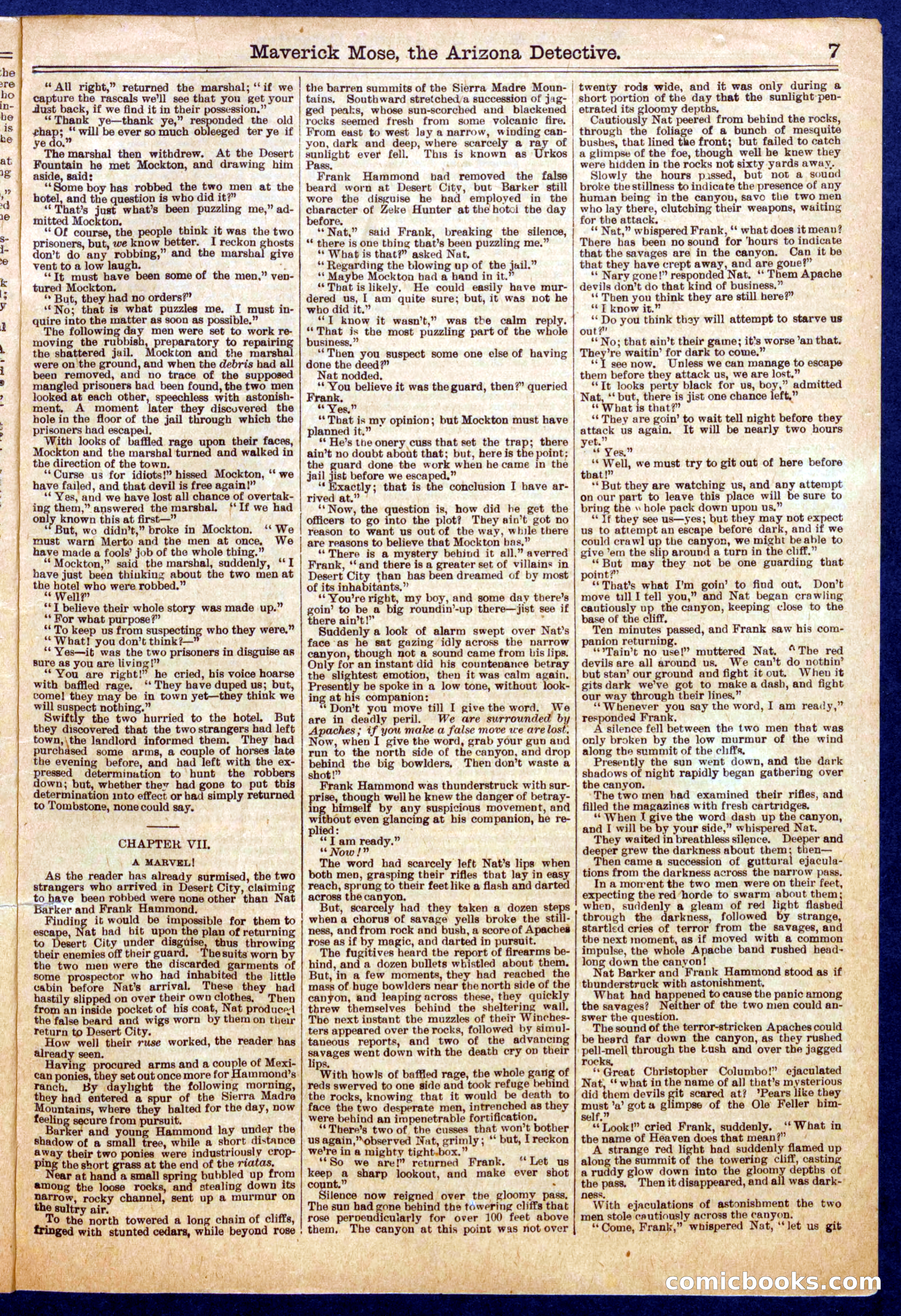 Beadle's Half Dime Library No. 721 — page 7 of 16