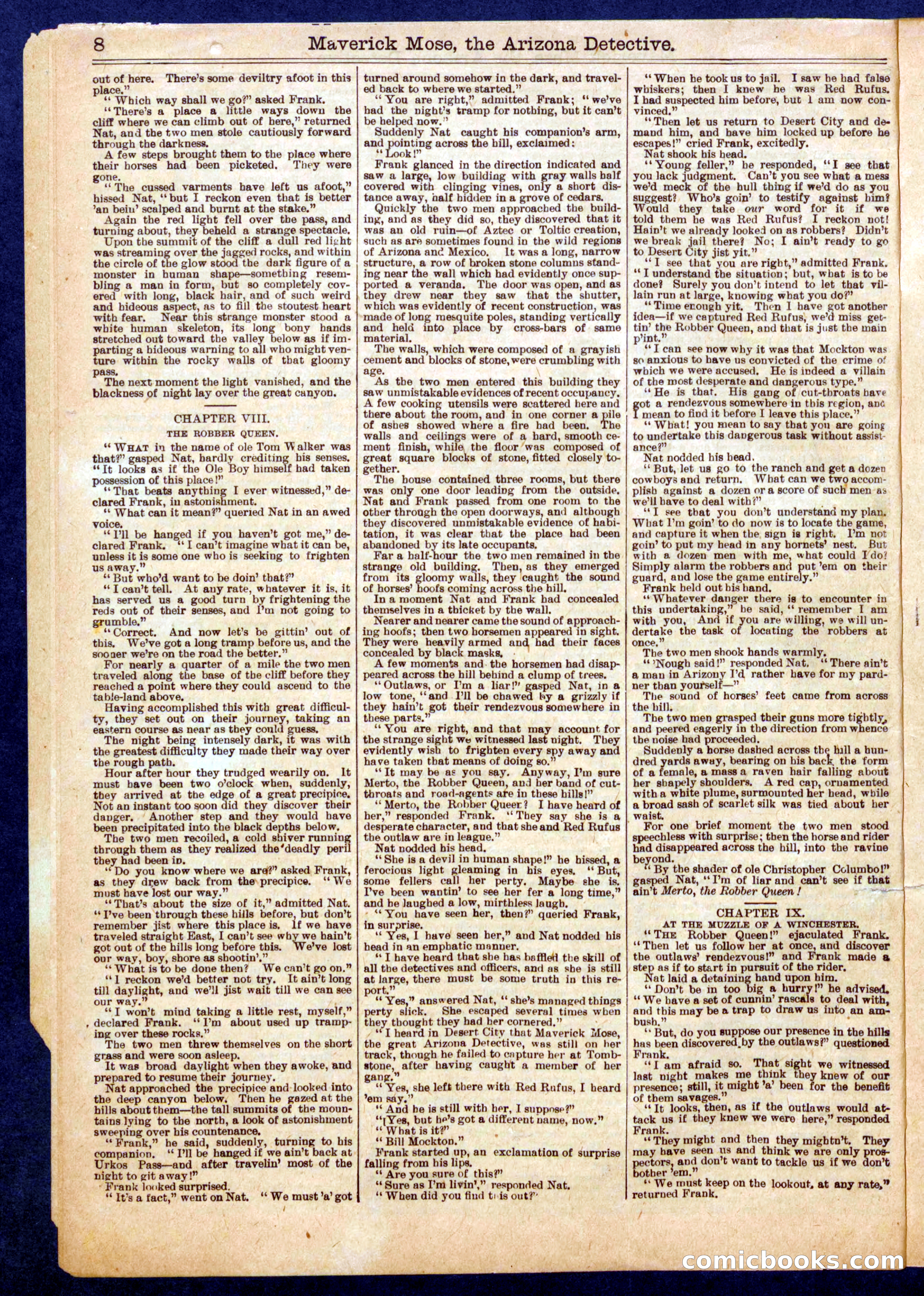 Beadle's Half Dime Library No. 721 — page 8 of 16
