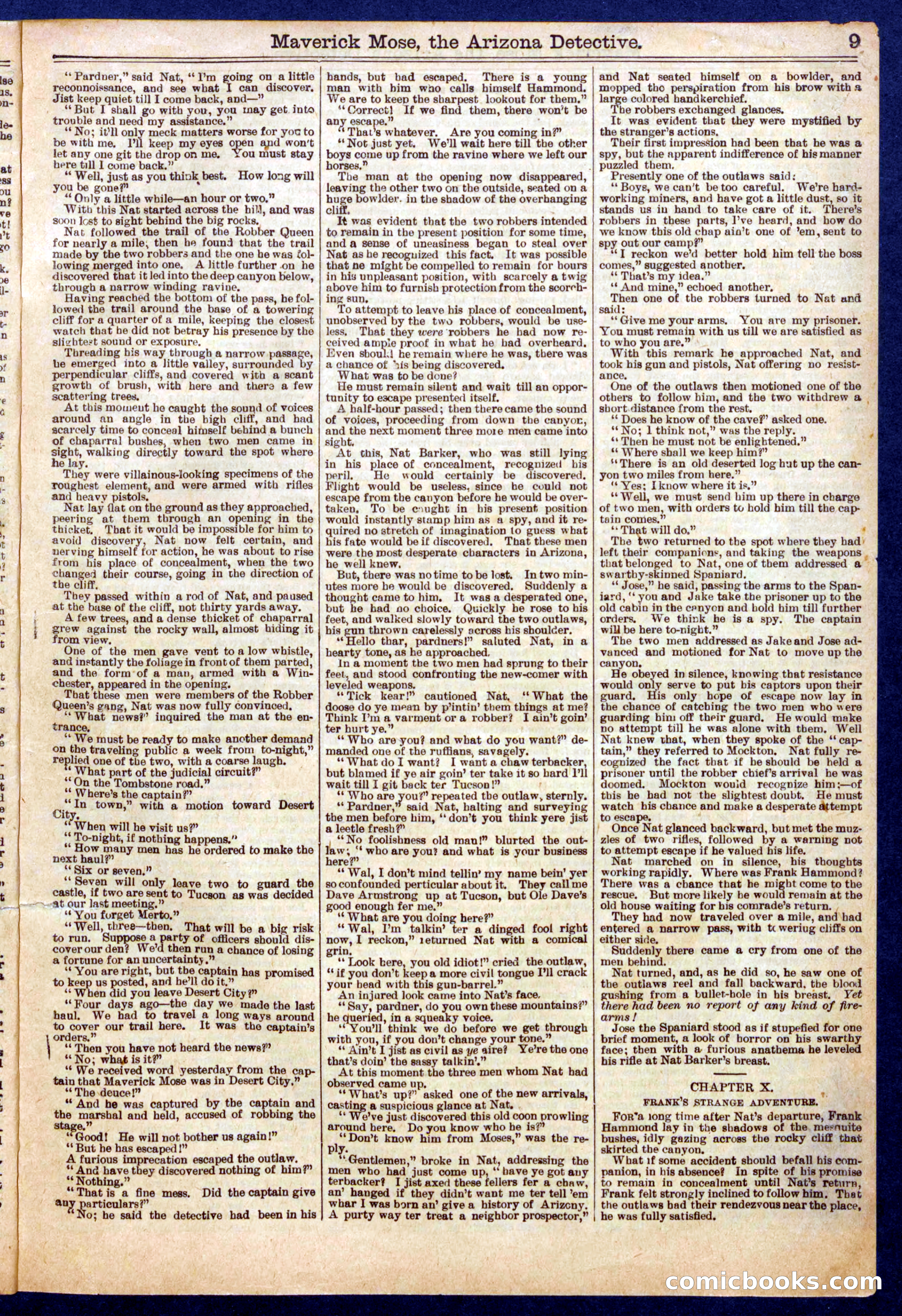 Beadle's Half Dime Library No. 721 — page 9 of 16