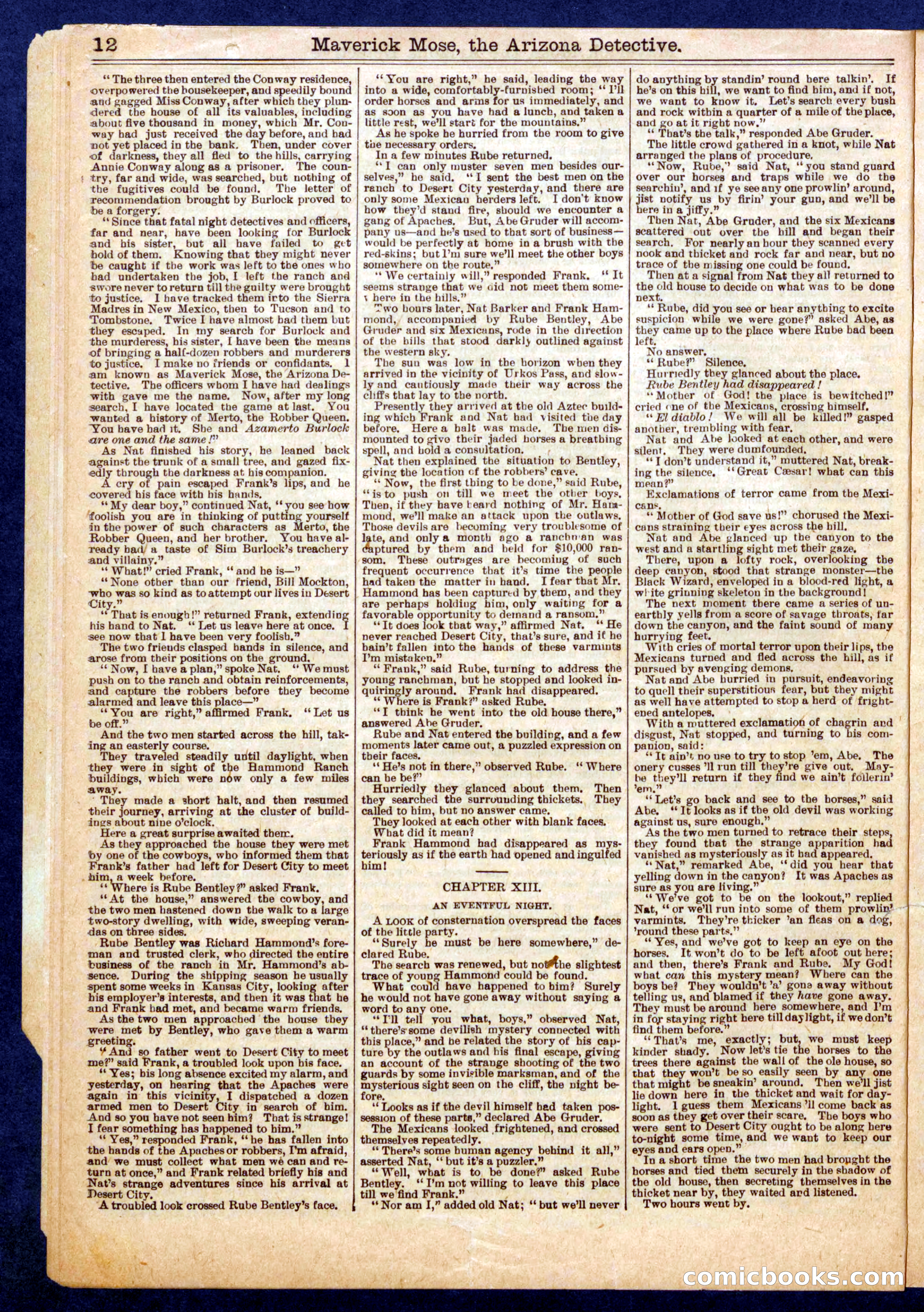 Beadle's Half Dime Library No. 721 — page 12 of 16